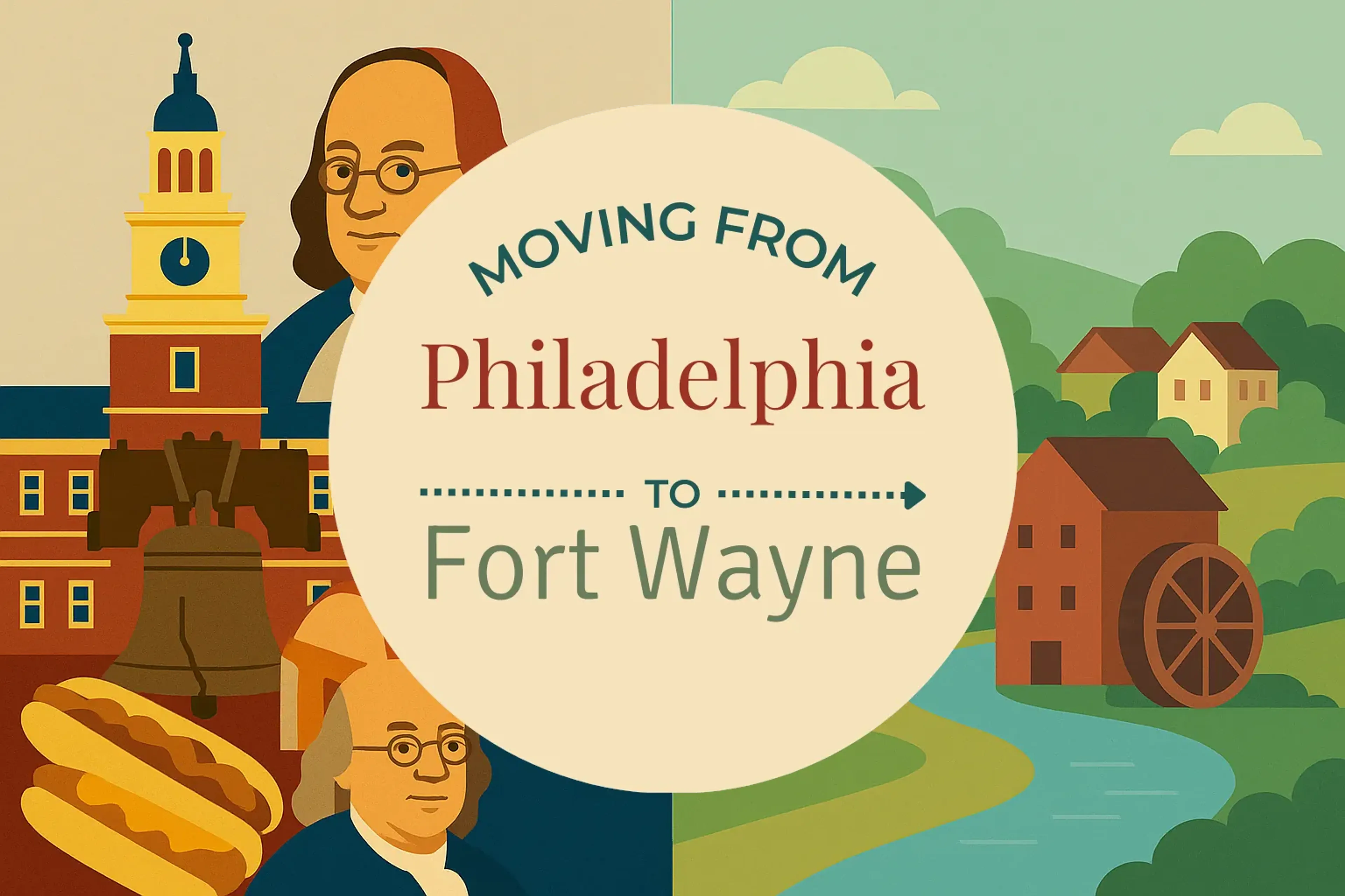 Side-by-side comparison of Philadelphia to Fort Wayne moving companies