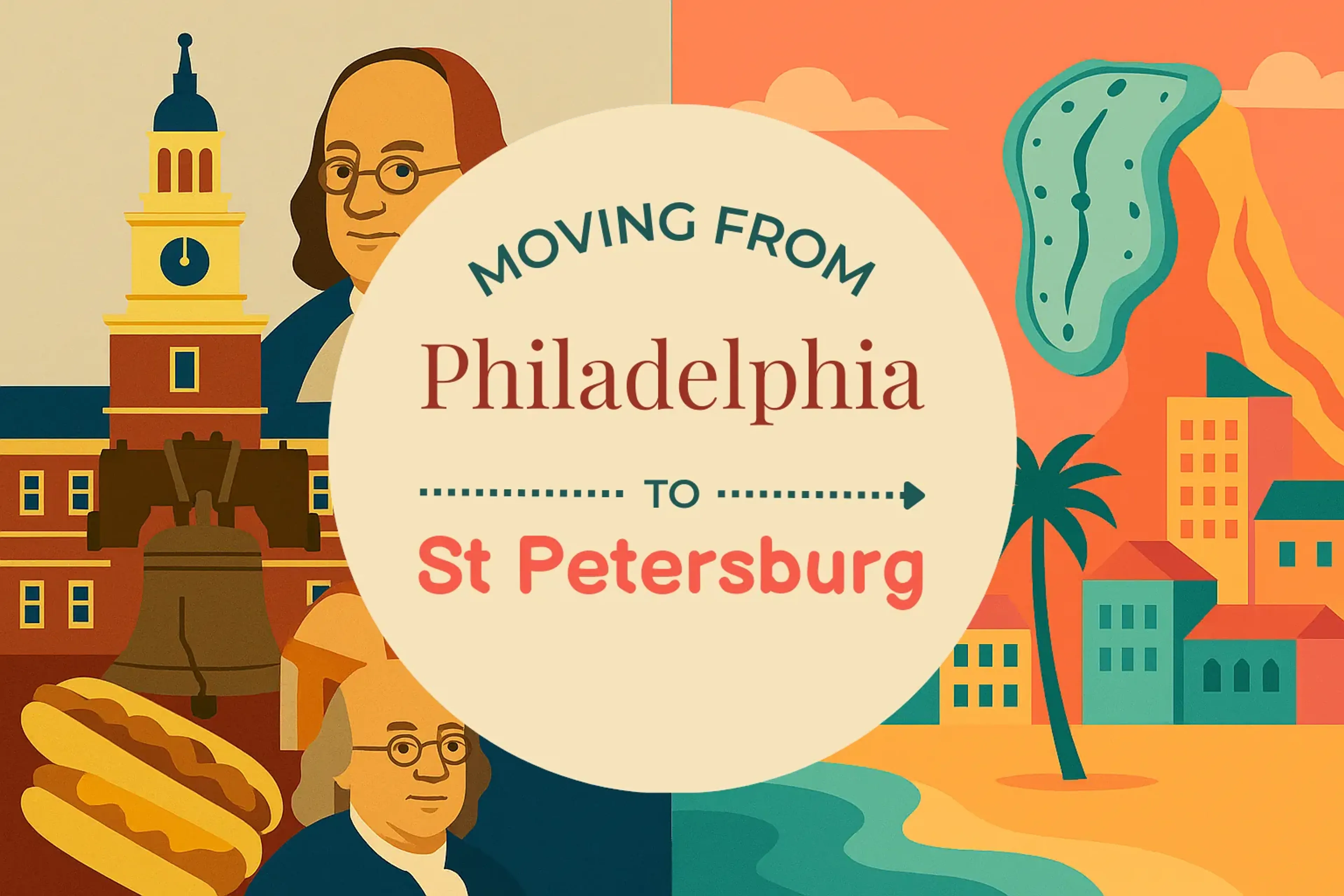 Side-by-side comparison of Philadelphia to St. Petersburg moving companies