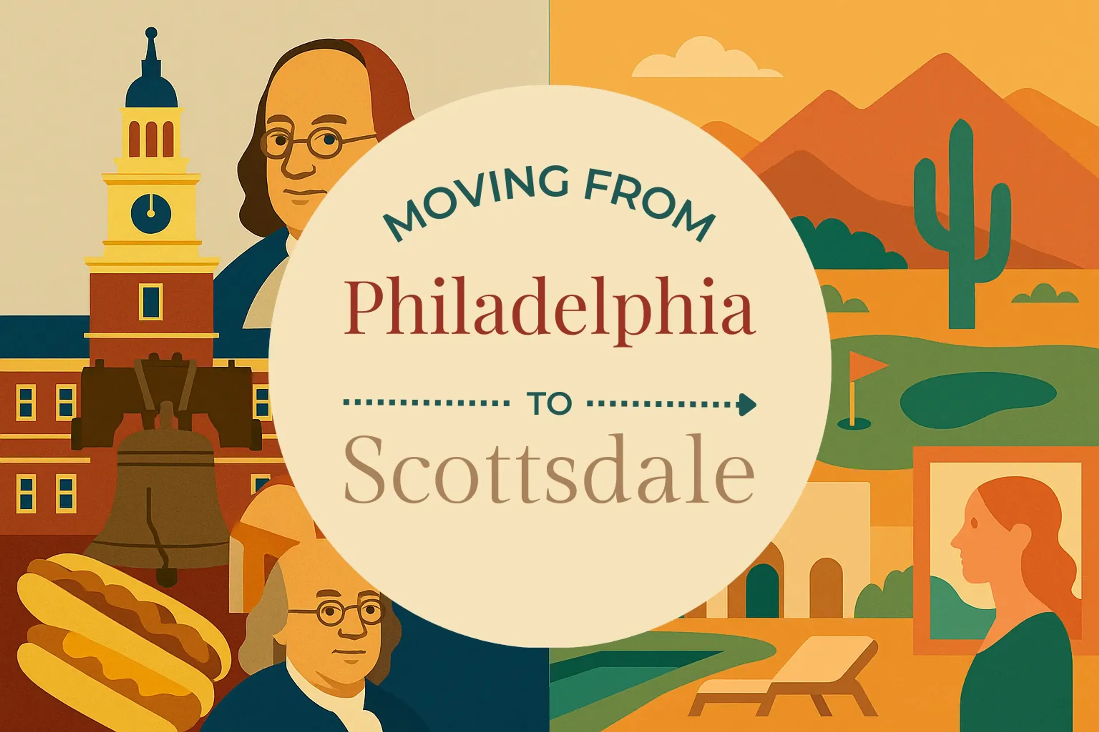 Side-by-side comparison of Philadelphia to Scottsdale moving companies