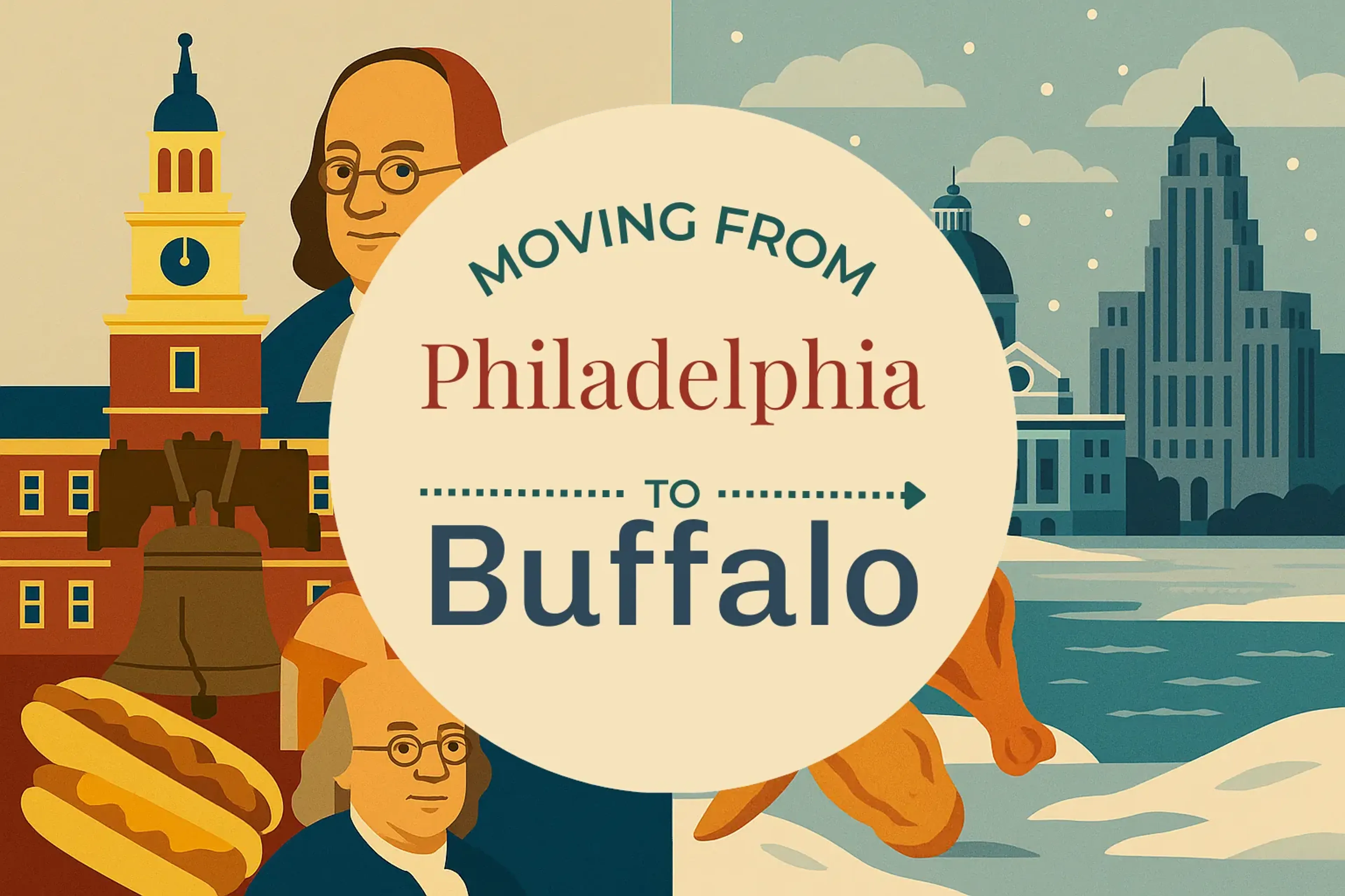 Side-by-side comparison of Philadelphia to Buffalo moving companies