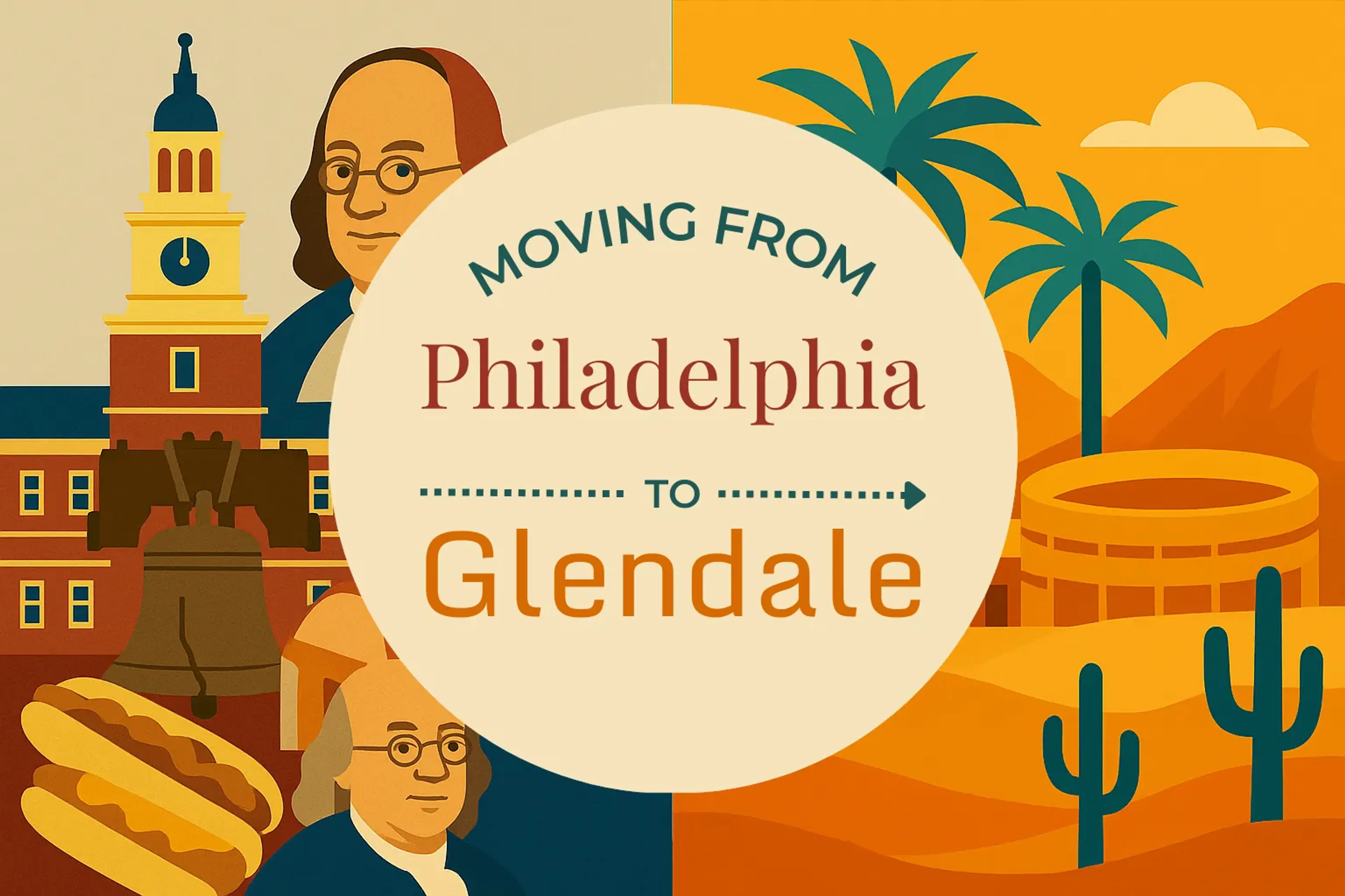 Side-by-side comparison of Philadelphia to Glendale moving companies
