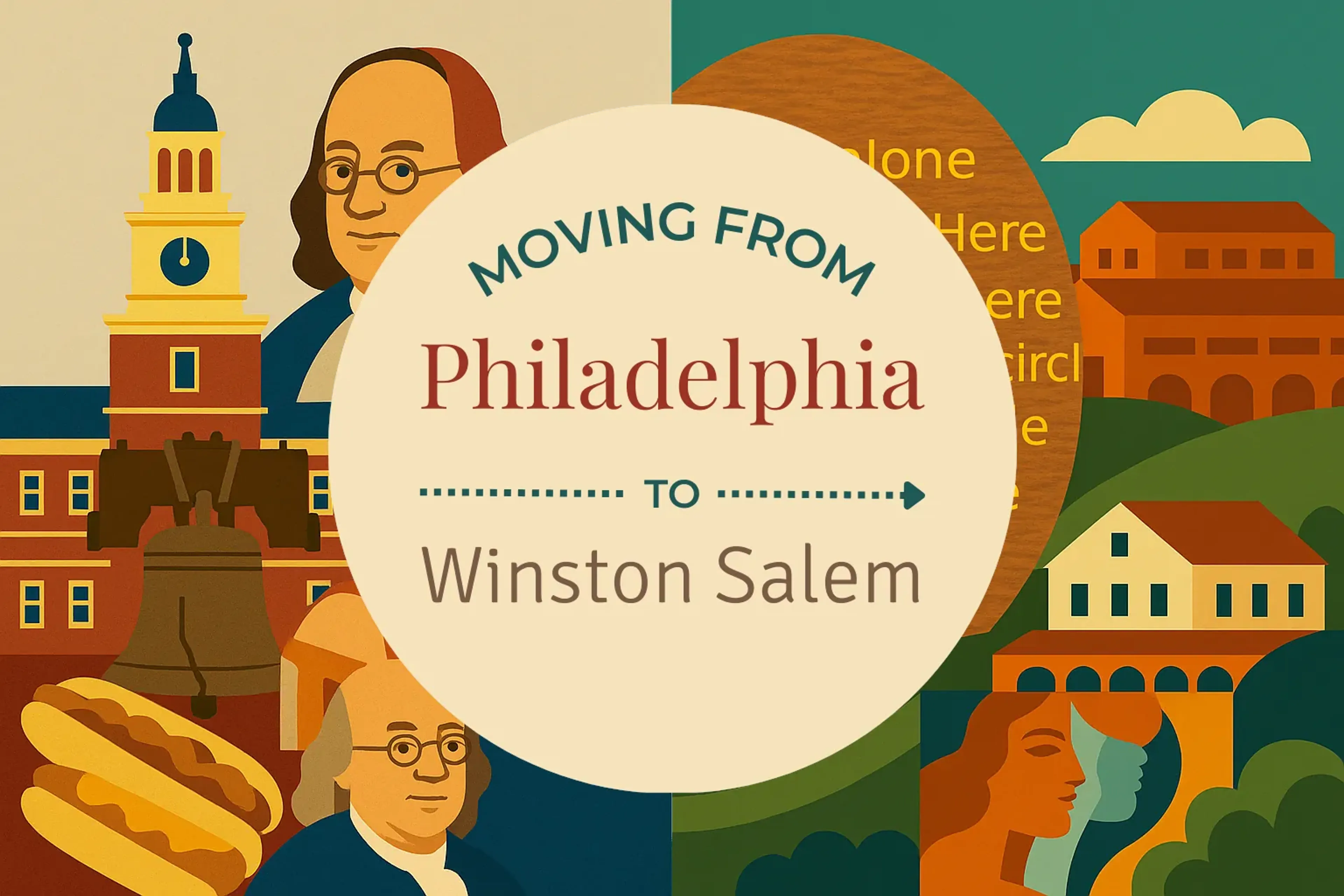Side-by-side comparison of Philadelphia to Winston Salem moving companies
