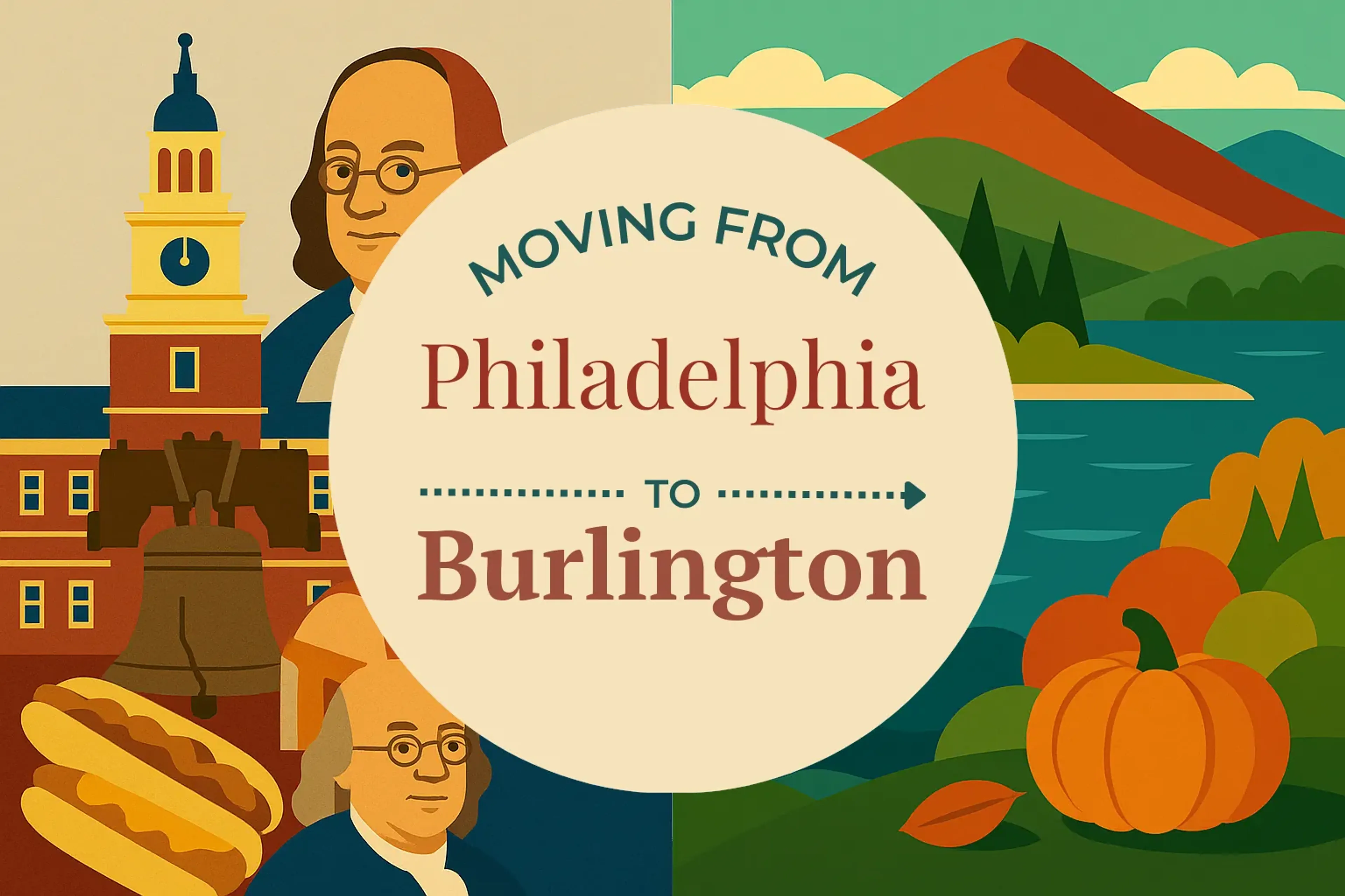 Side-by-side comparison of Philadelphia to Burlington moving companies