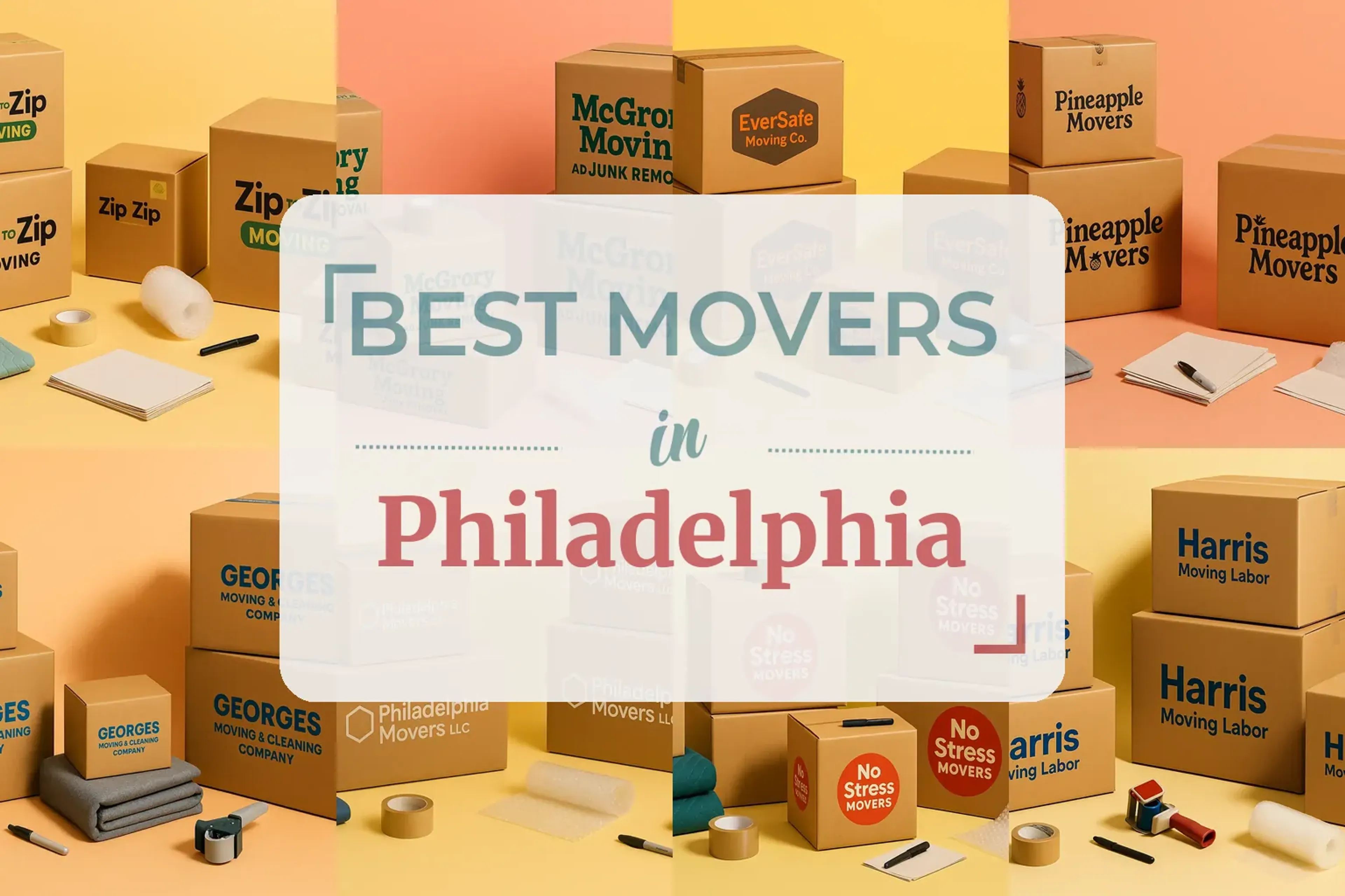 Side-by-side comparison of Philadelphia moving companies
