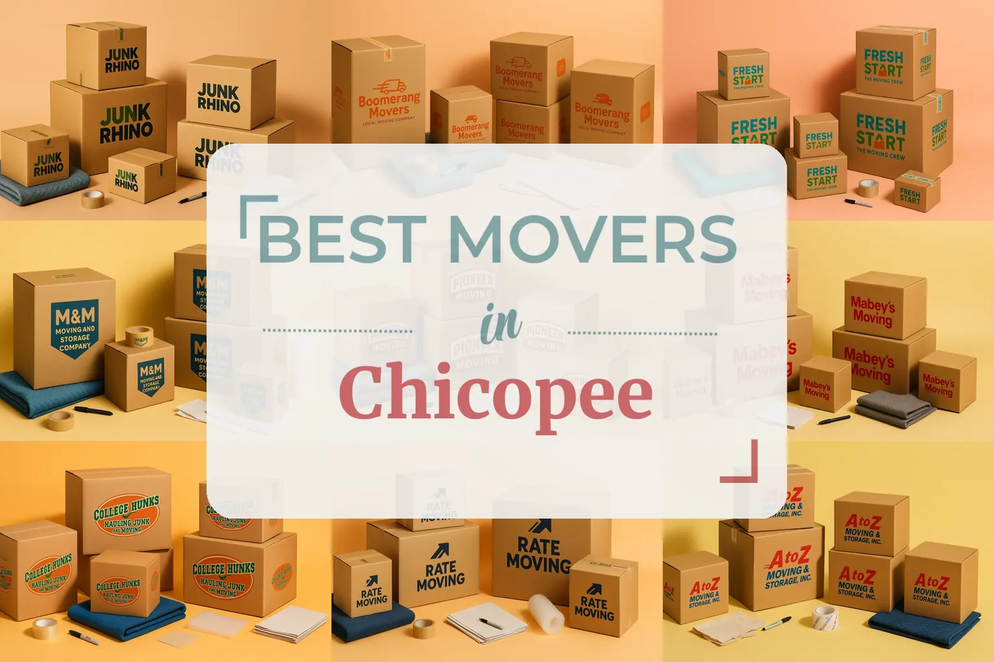 Side-by-side comparison of Chicopee moving companies