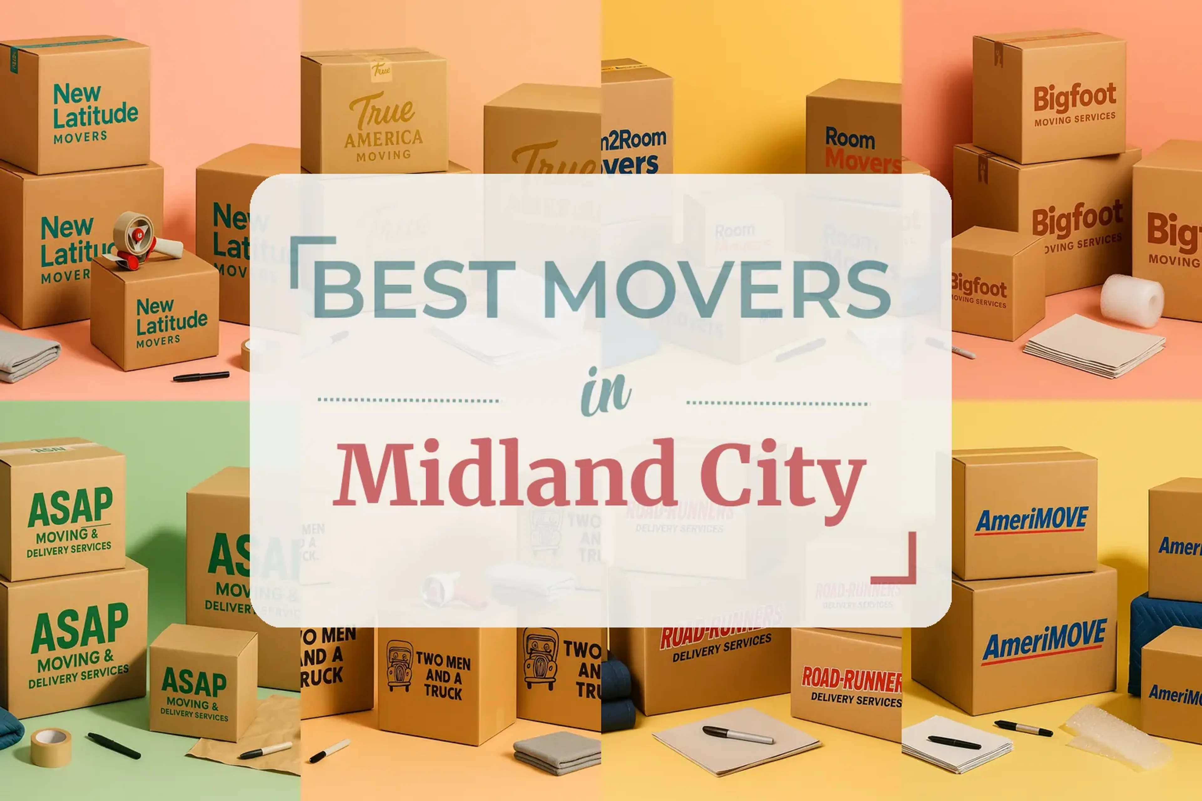 Side-by-side comparison of Midland City moving companies