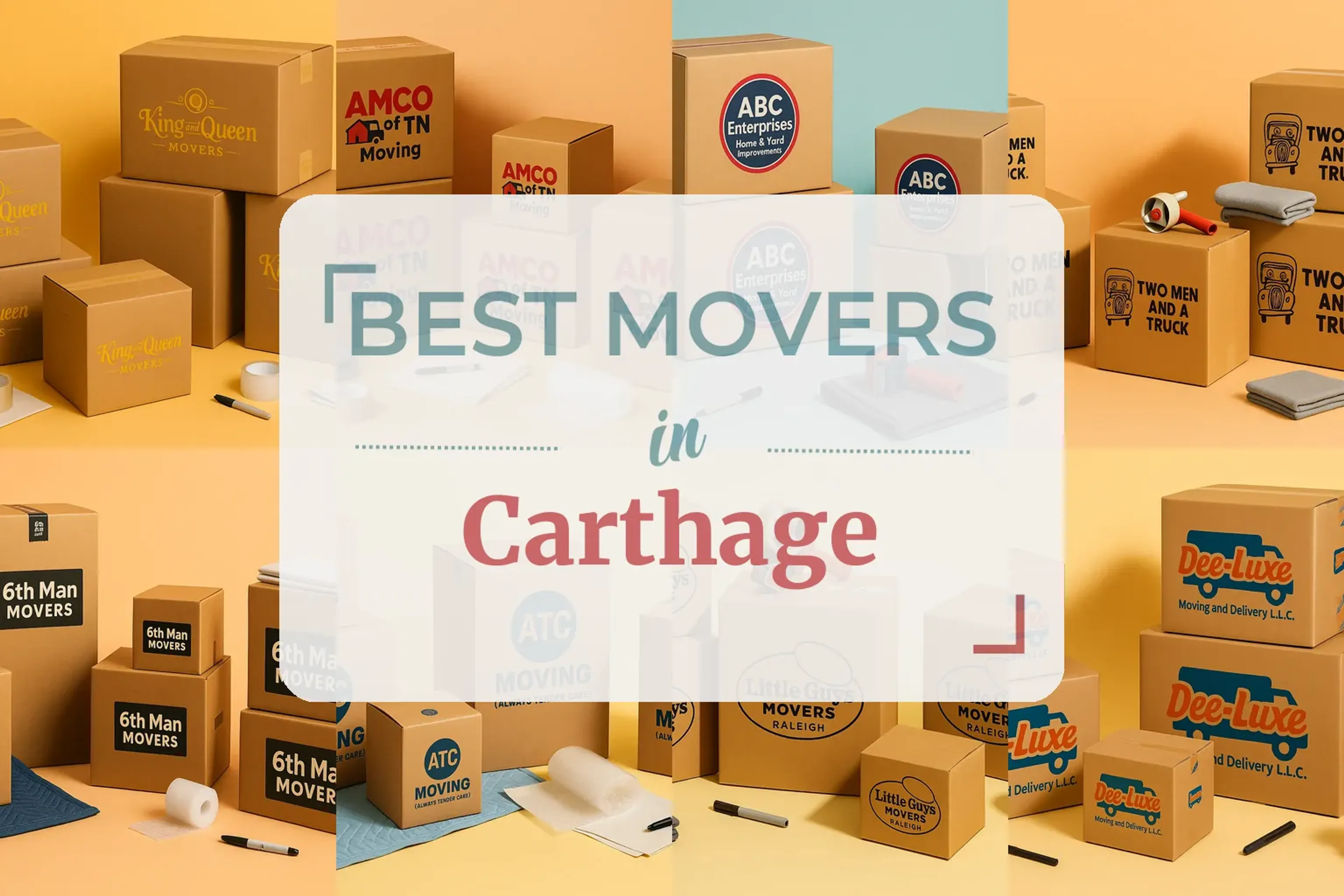 Side-by-side comparison of Carthage moving companies