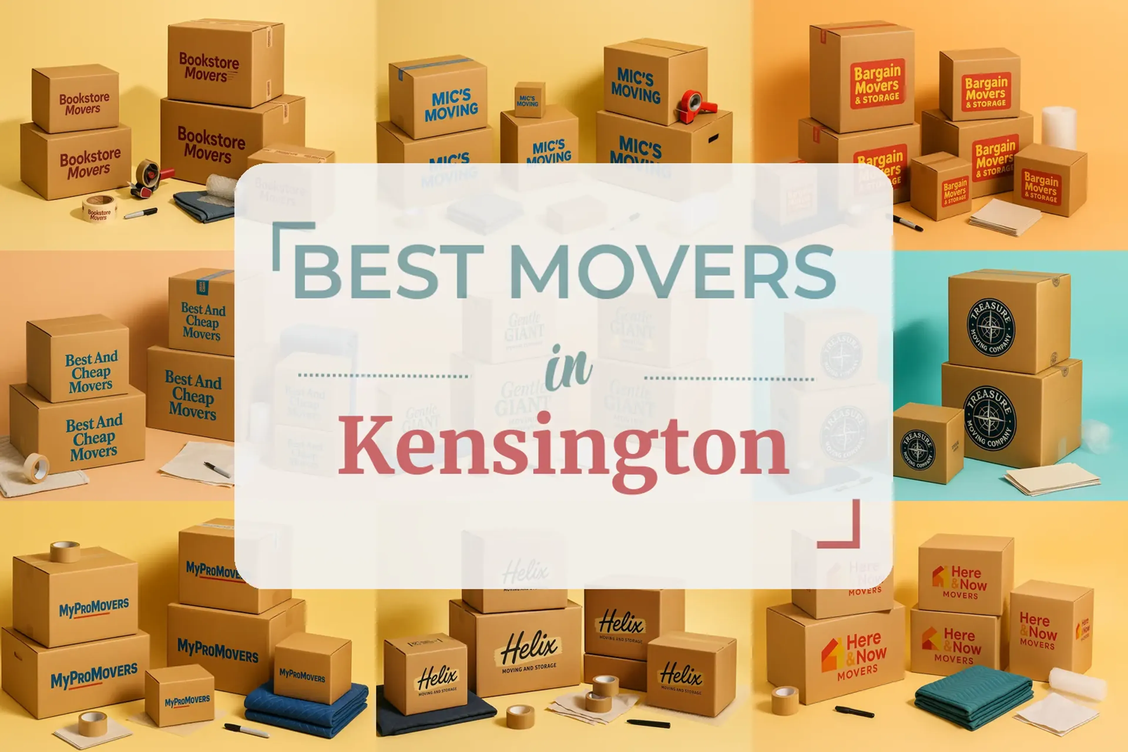 Side-by-side comparison of Kensington moving companies