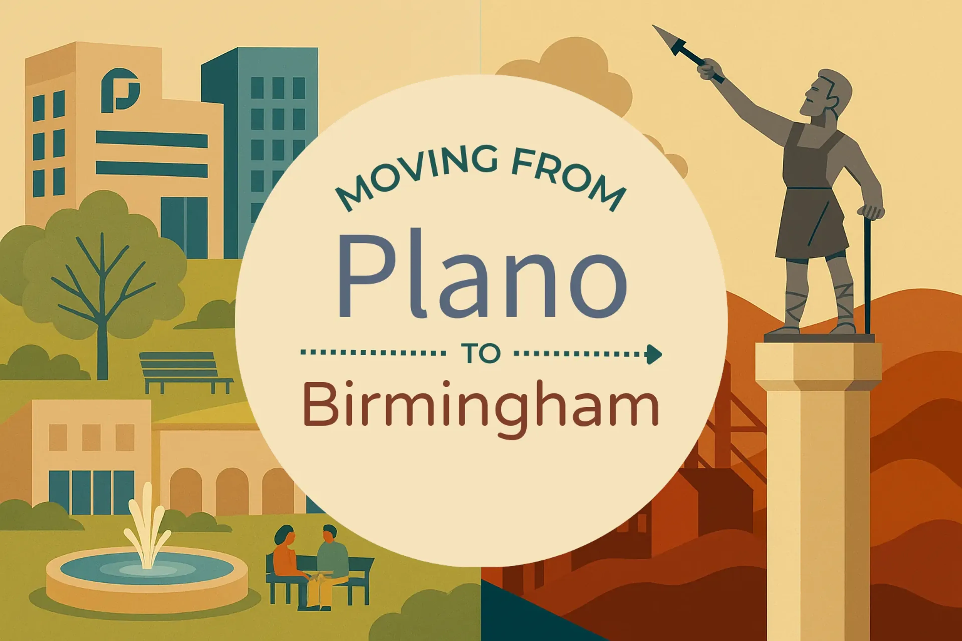 Side-by-side comparison of Plano to Birmingham moving companies