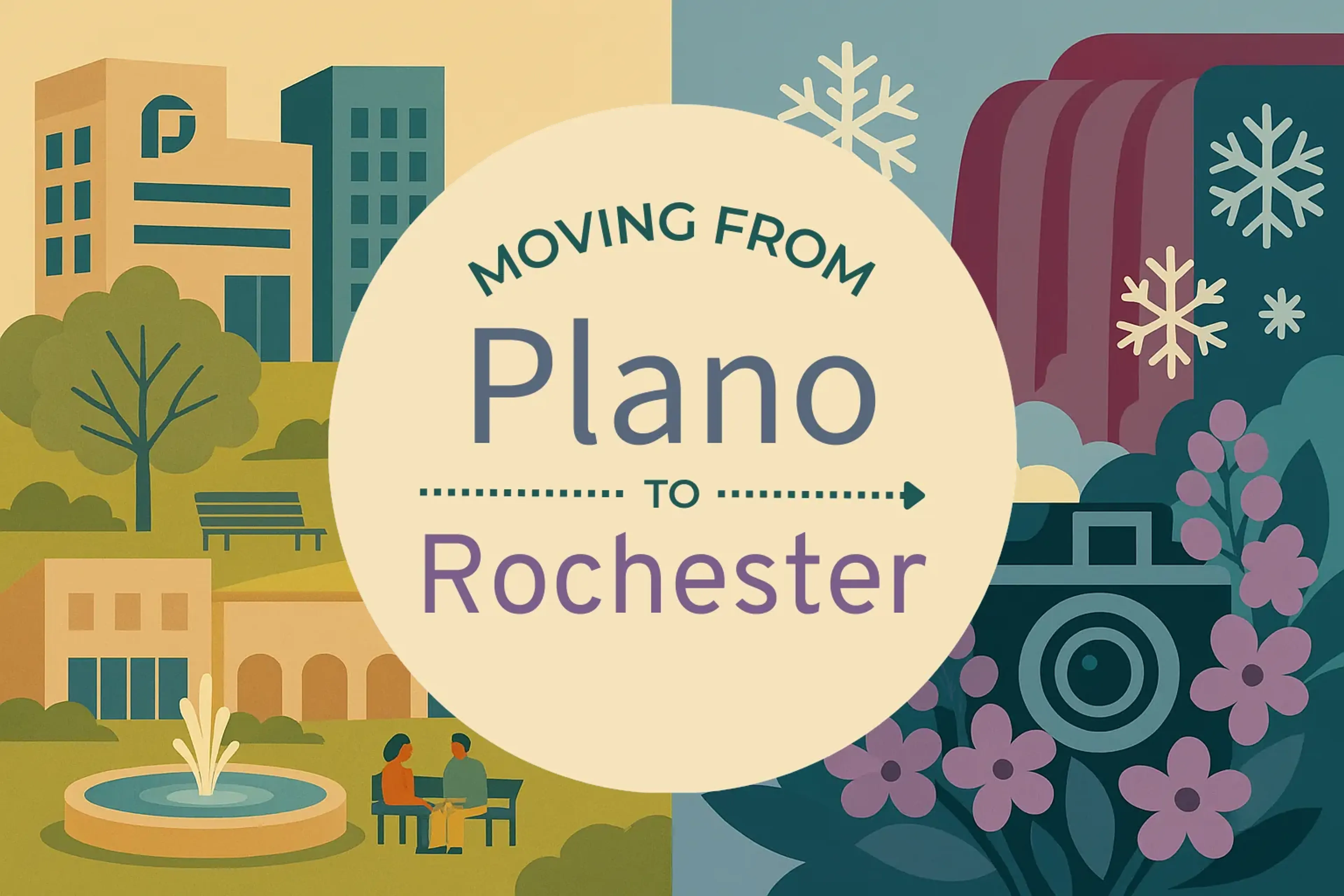 Side-by-side comparison of Plano to Rochester moving companies