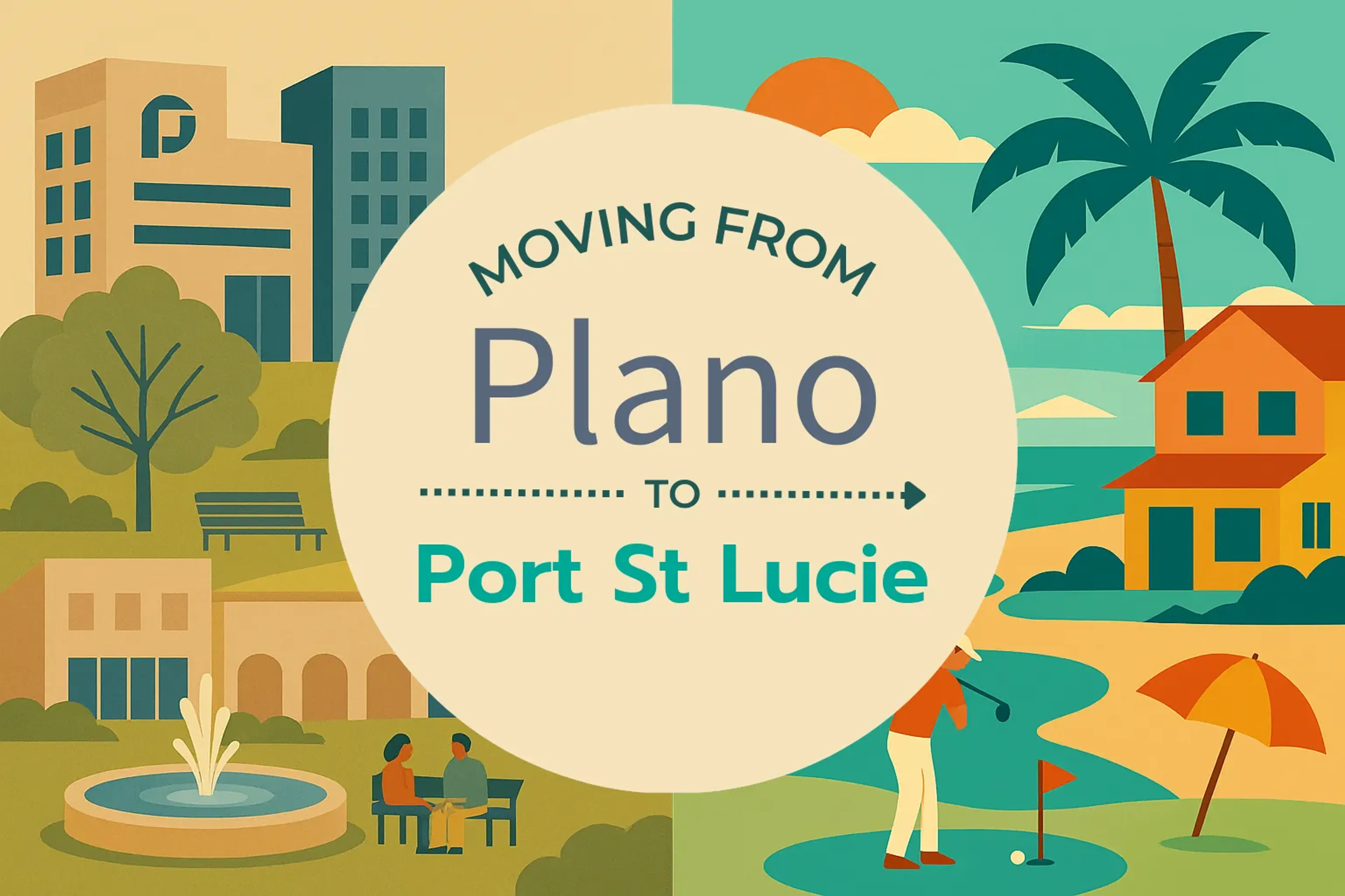 Side-by-side comparison of Plano to Port St. Lucie moving companies
