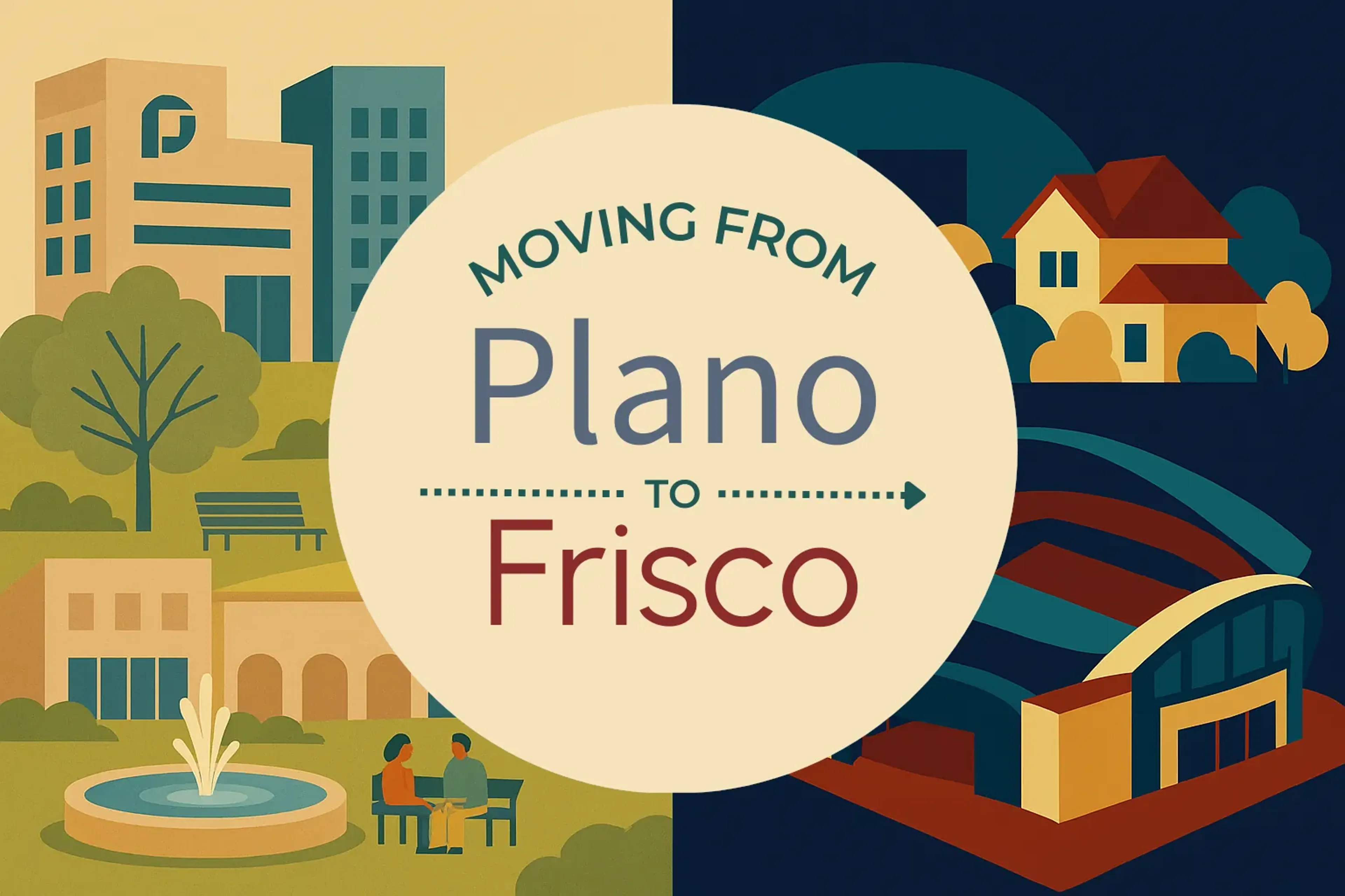 Side-by-side comparison of Plano to Frisco moving companies