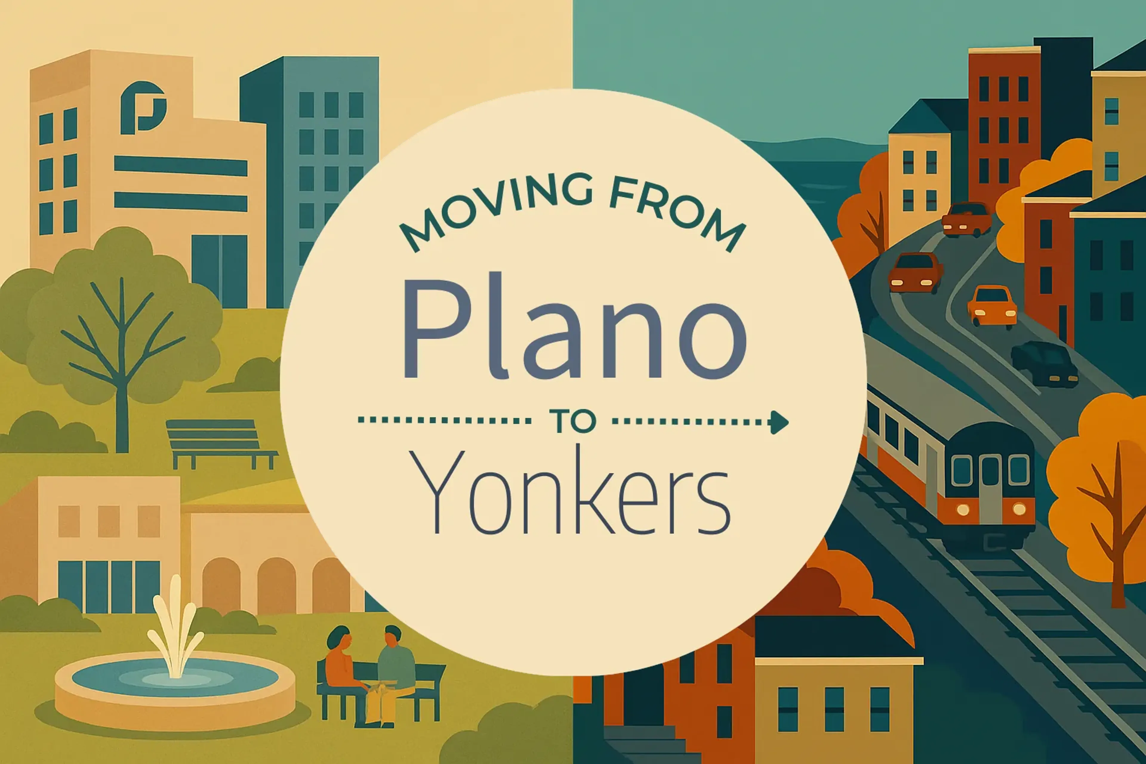Side-by-side comparison of Plano to Yonkers moving companies