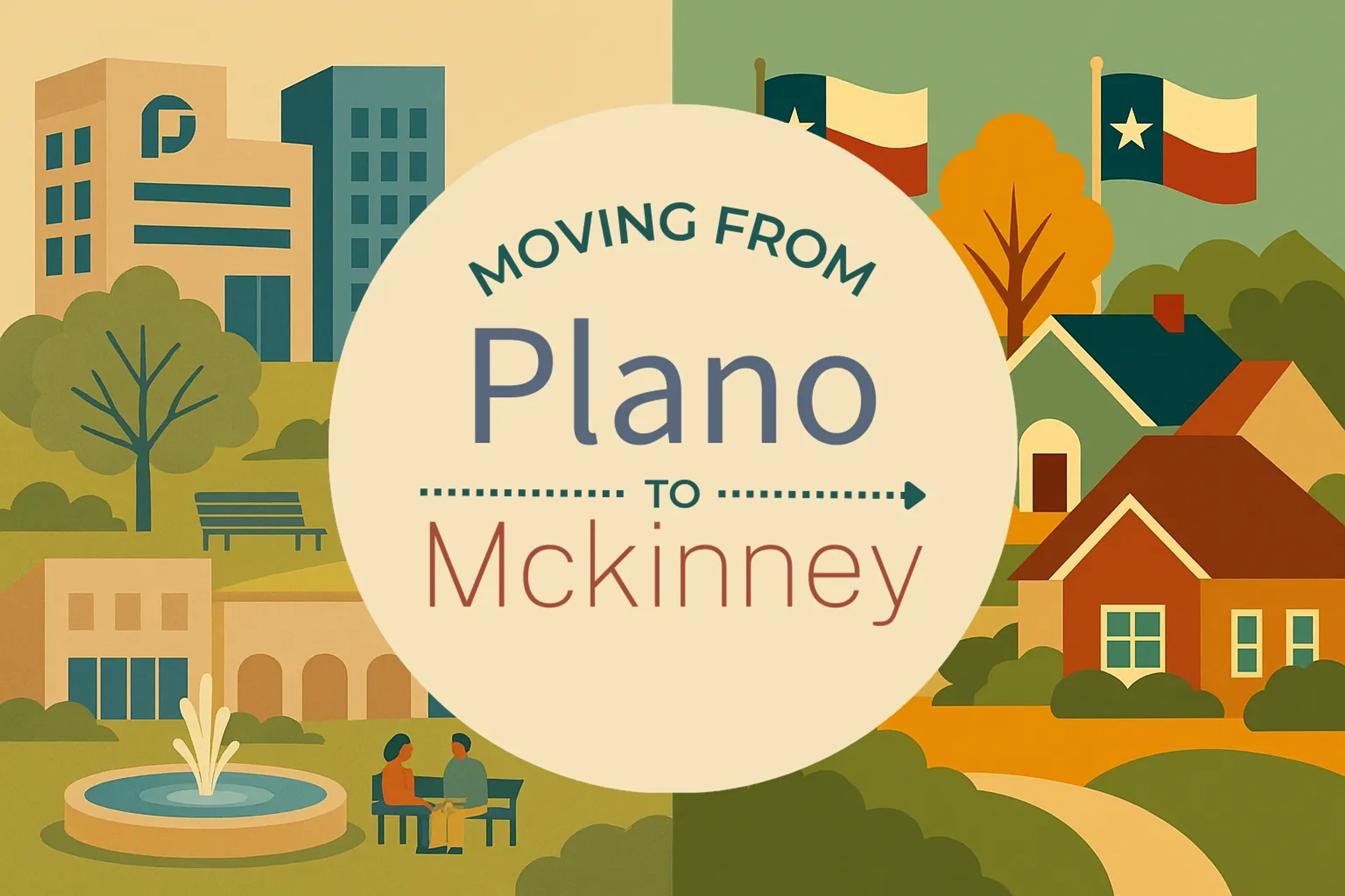 Side-by-side comparison of Plano to Mckinney moving companies