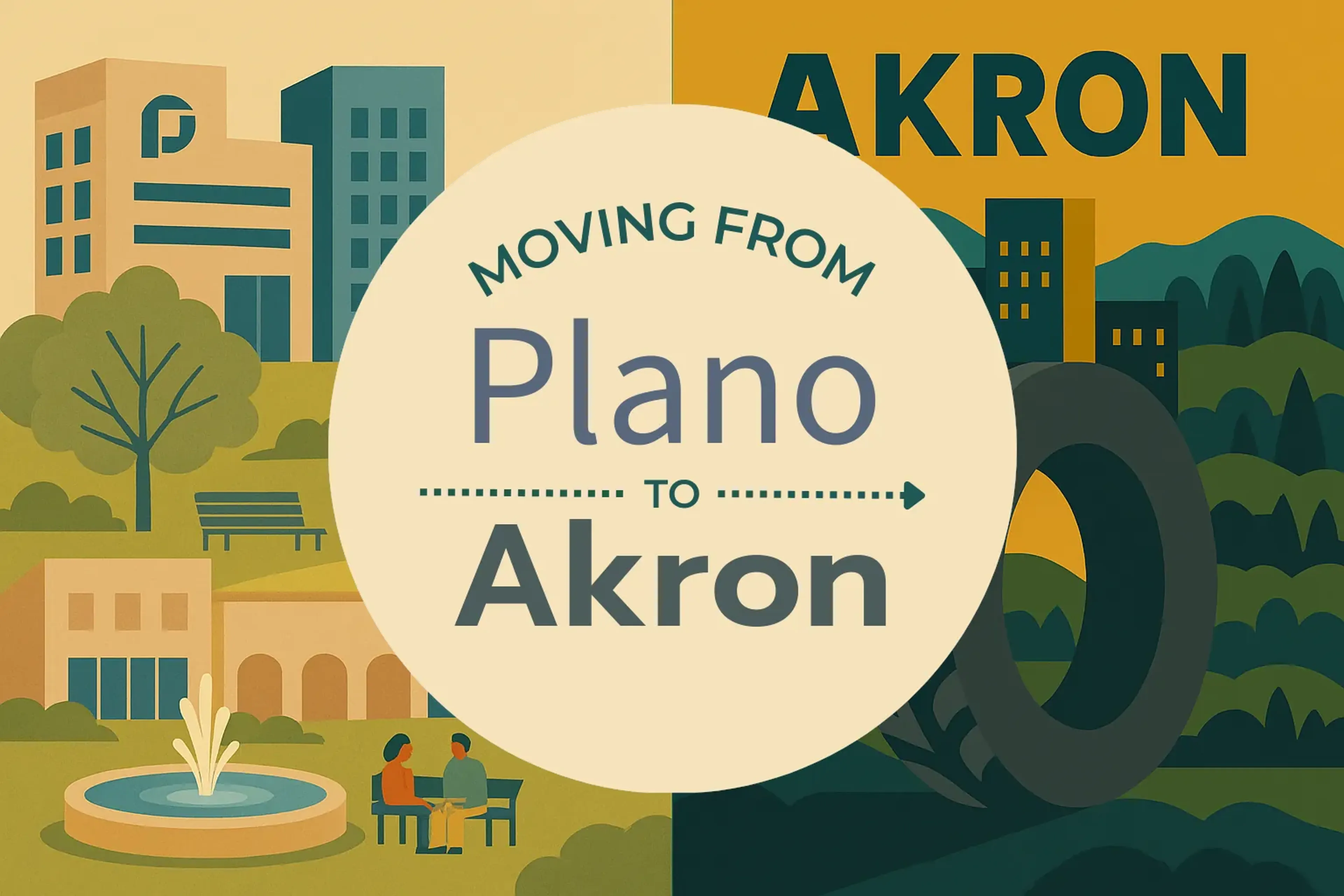 Side-by-side comparison of Plano to Akron moving companies