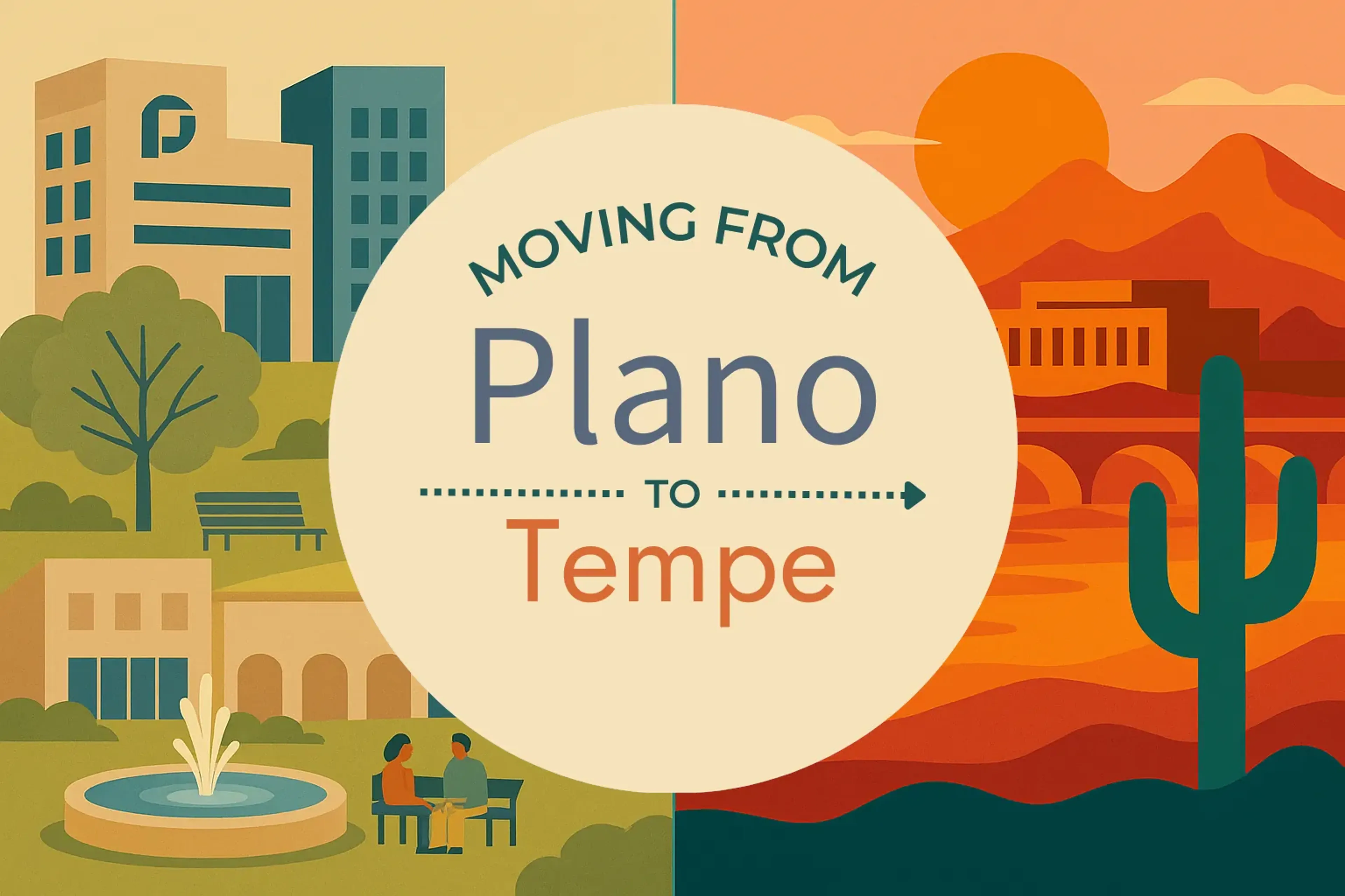 Side-by-side comparison of Plano to Tempe moving companies