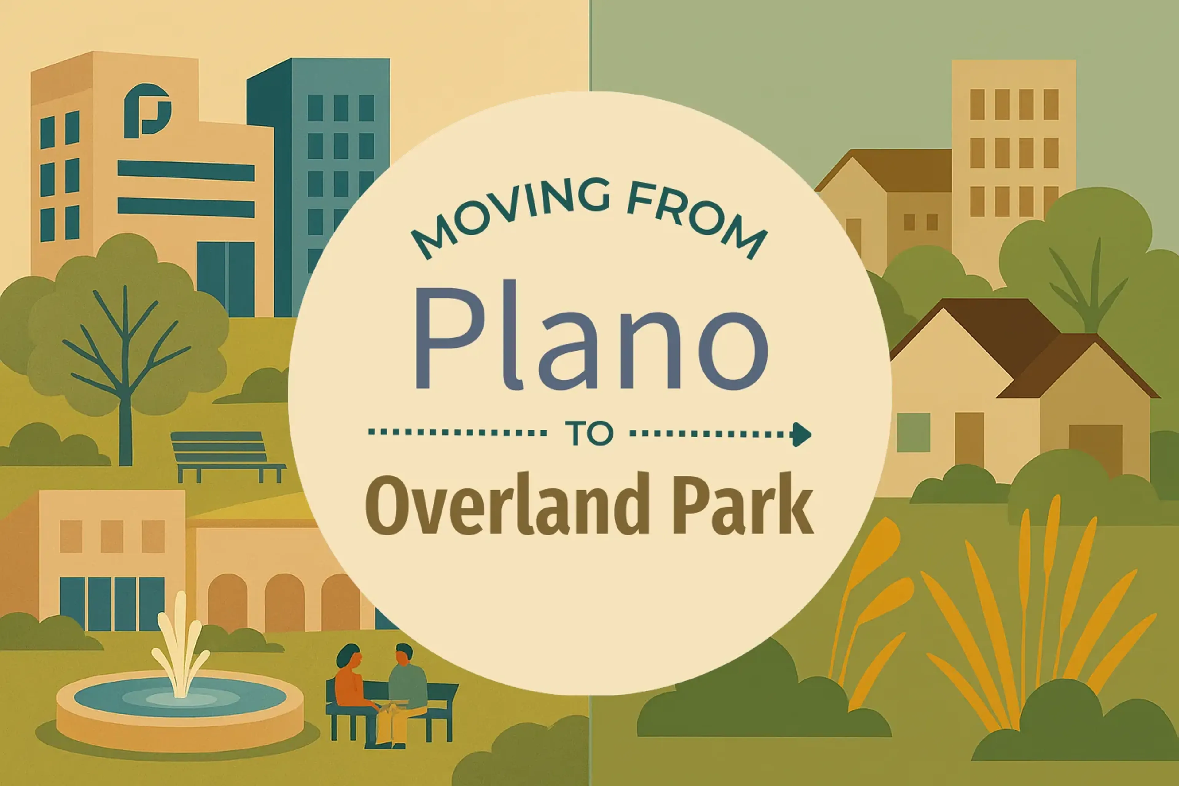 Side-by-side comparison of Plano to Overland Park moving companies