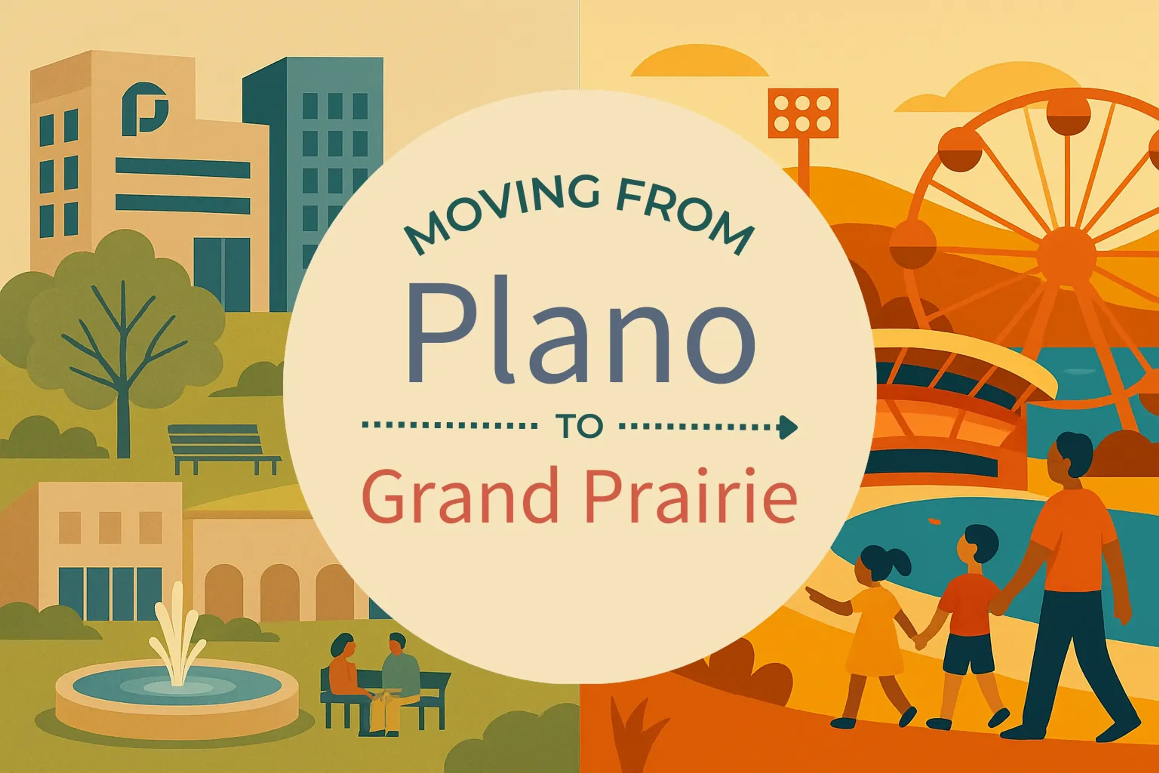 Side-by-side comparison of Plano to Grand Prairie moving companies