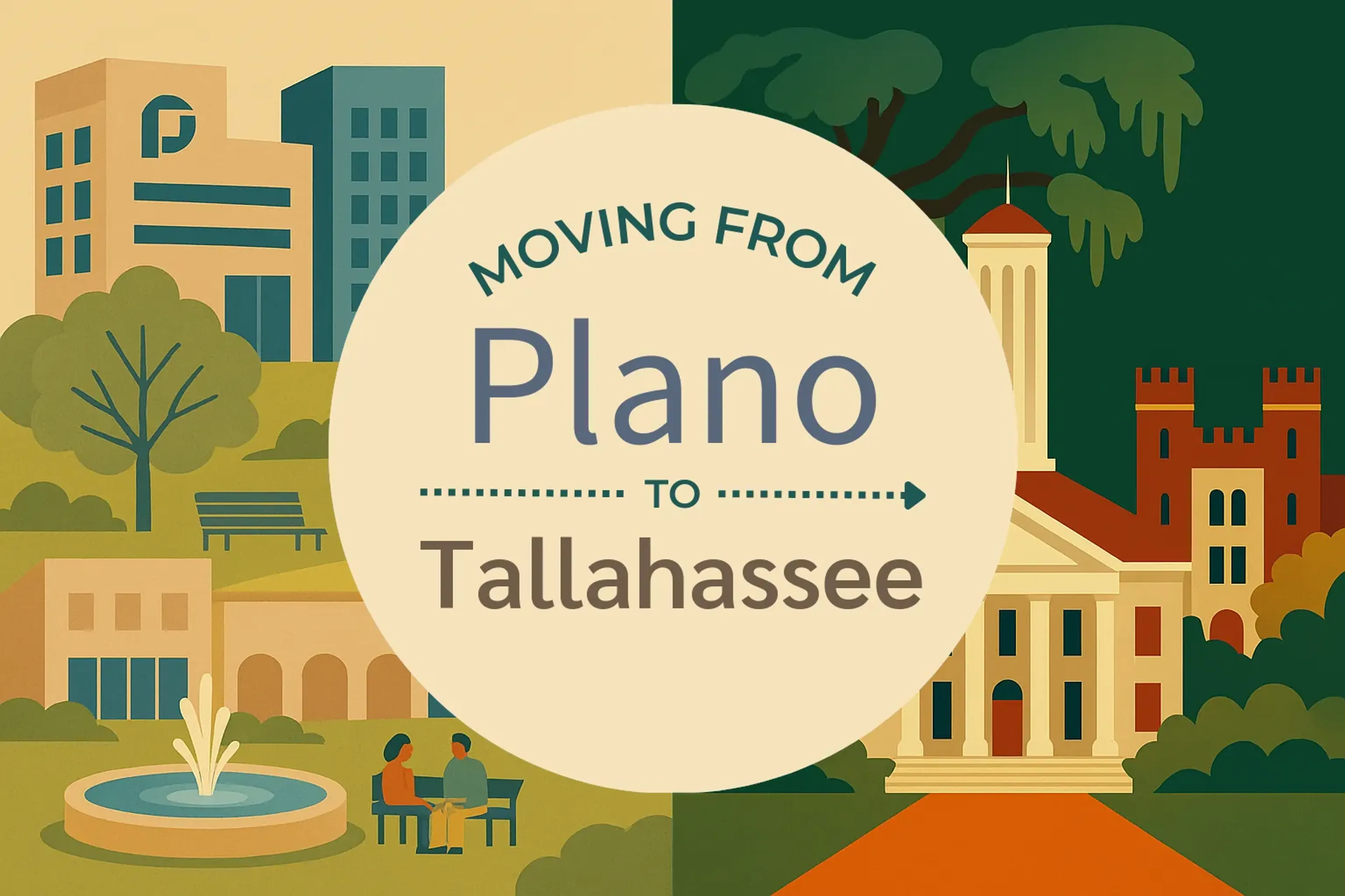 Side-by-side comparison of Plano to Tallahassee moving companies