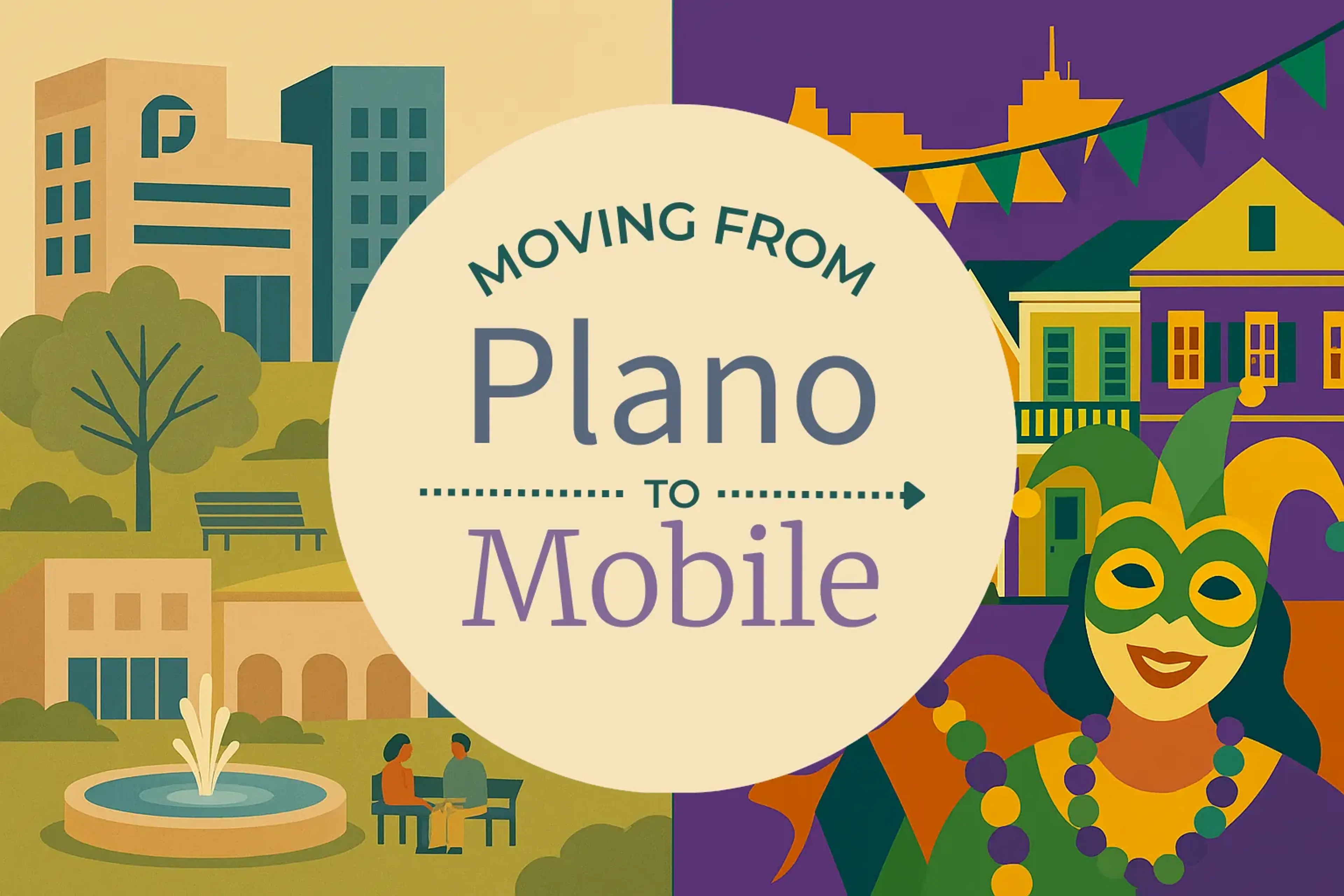 Side-by-side comparison of Plano to Mobile moving companies