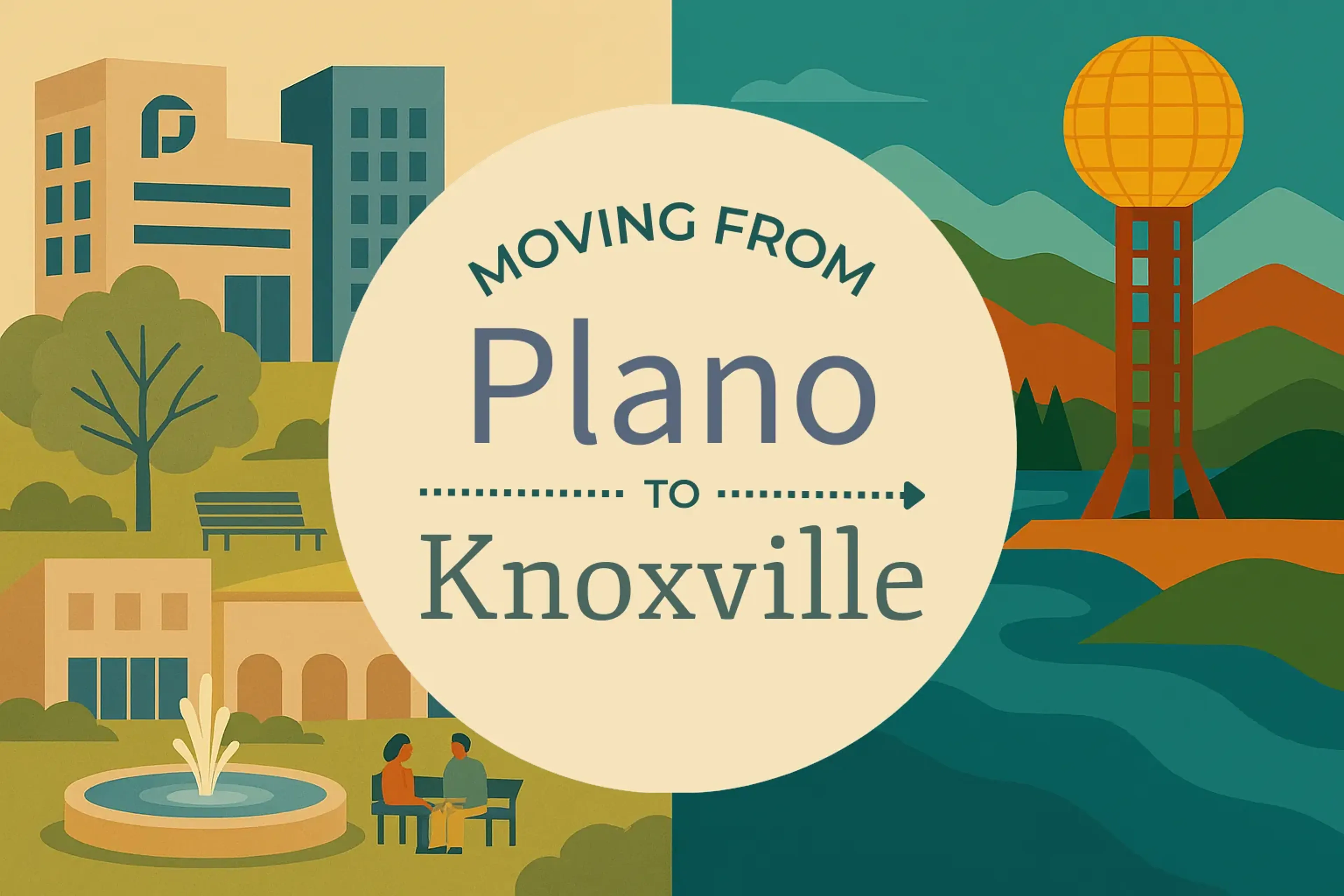 Side-by-side comparison of Plano to Knoxville moving companies