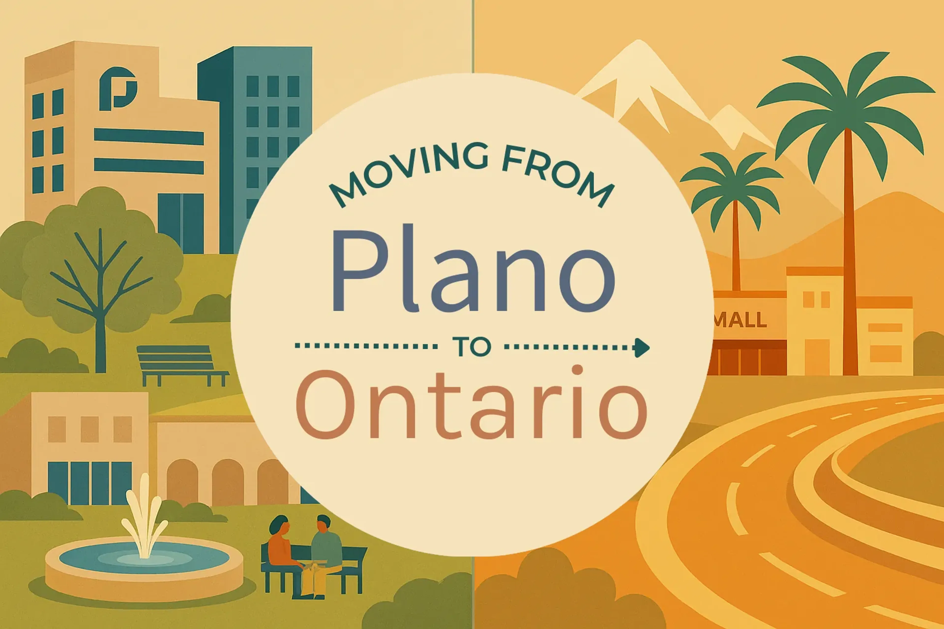 Side-by-side comparison of Plano to Ontario moving companies