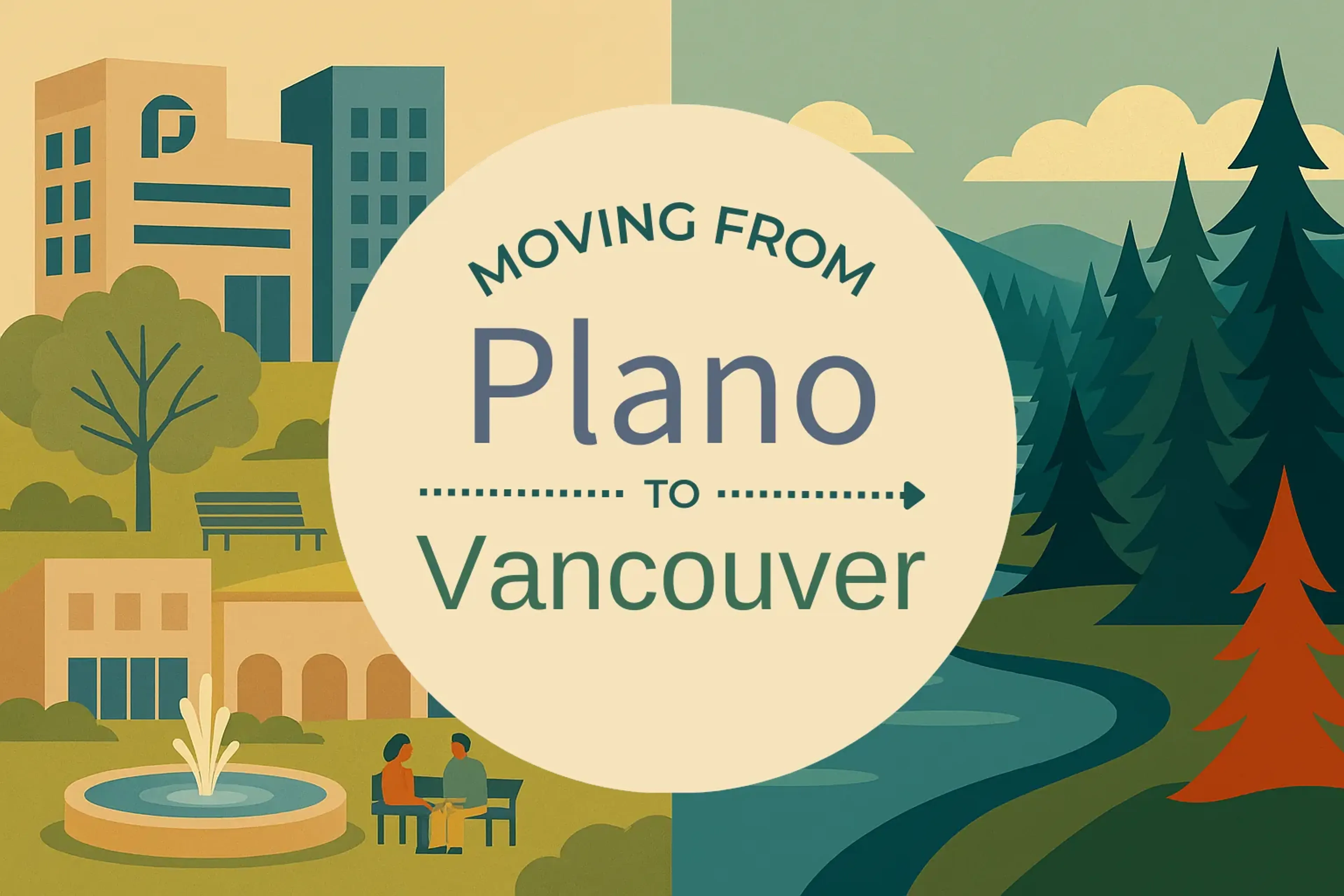 Side-by-side comparison of Plano to Vancouver moving companies