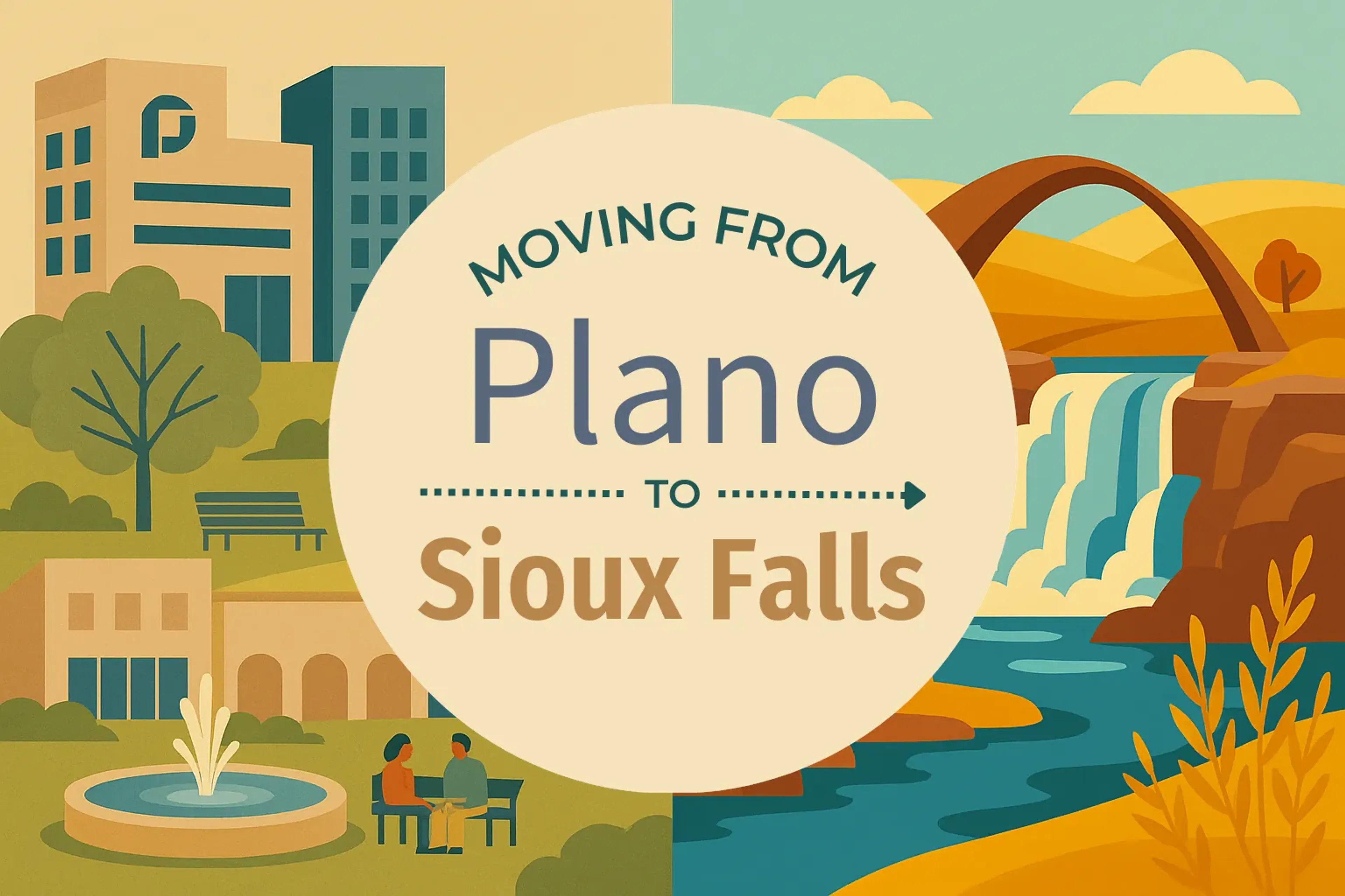 Side-by-side comparison of Plano to Sioux Falls moving companies