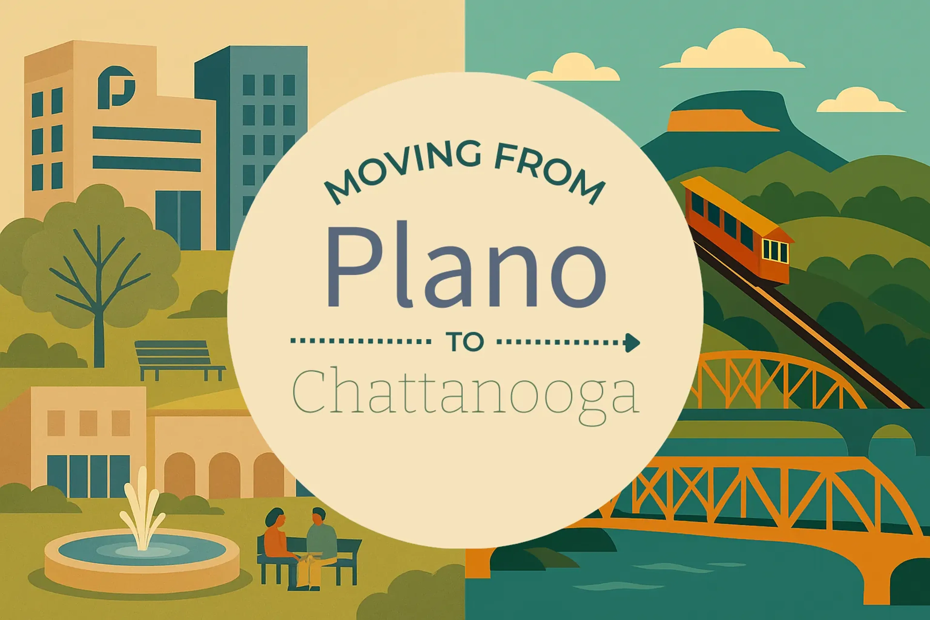 Side-by-side comparison of Plano to Chattanooga moving companies