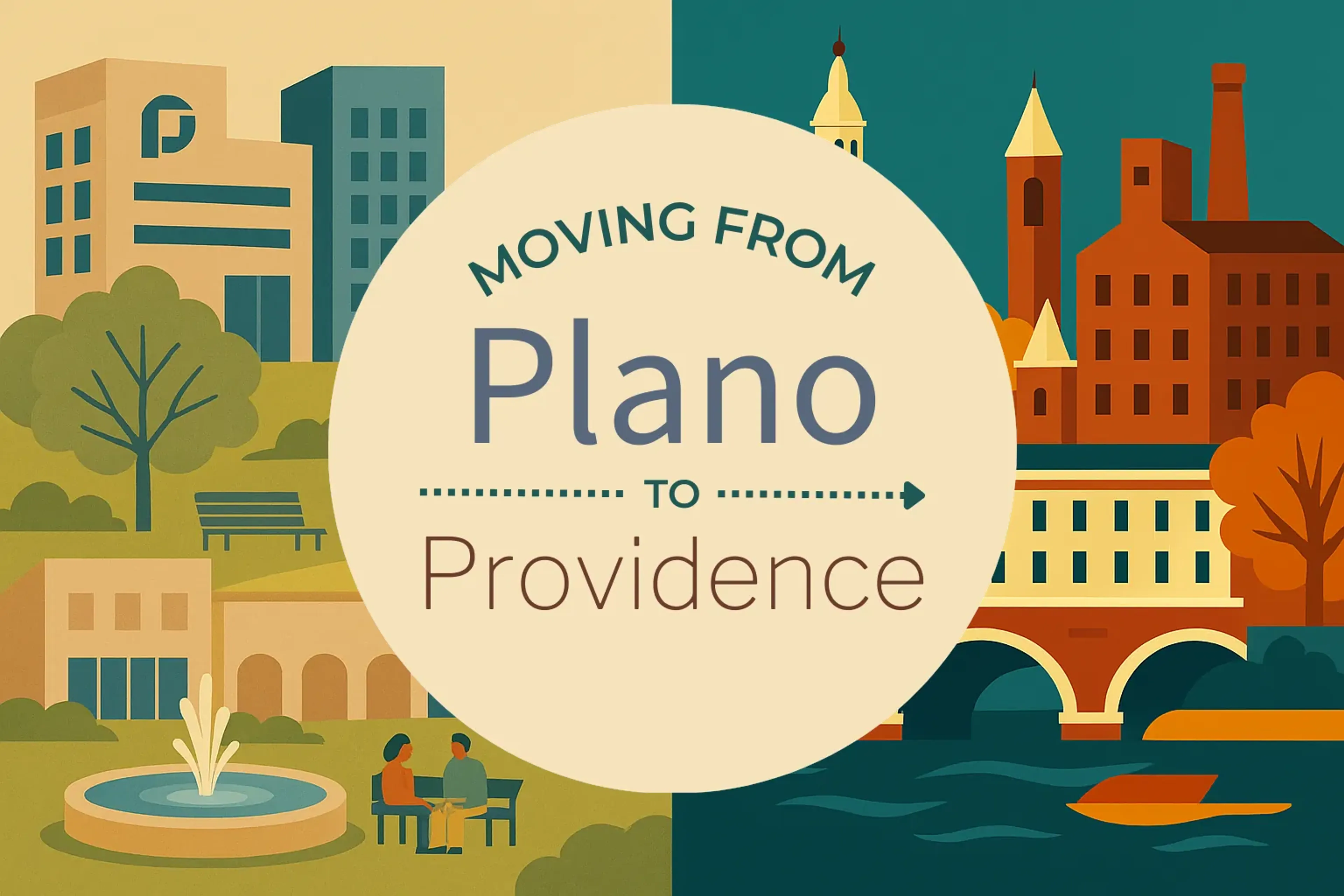 Side-by-side comparison of Plano to Providence moving companies