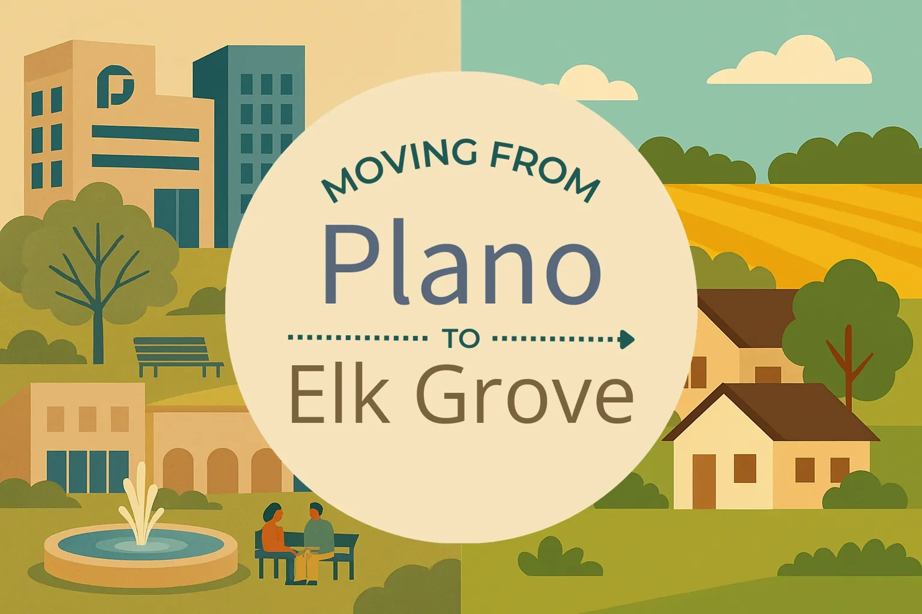 Side-by-side comparison of Plano to Elk Grove moving companies