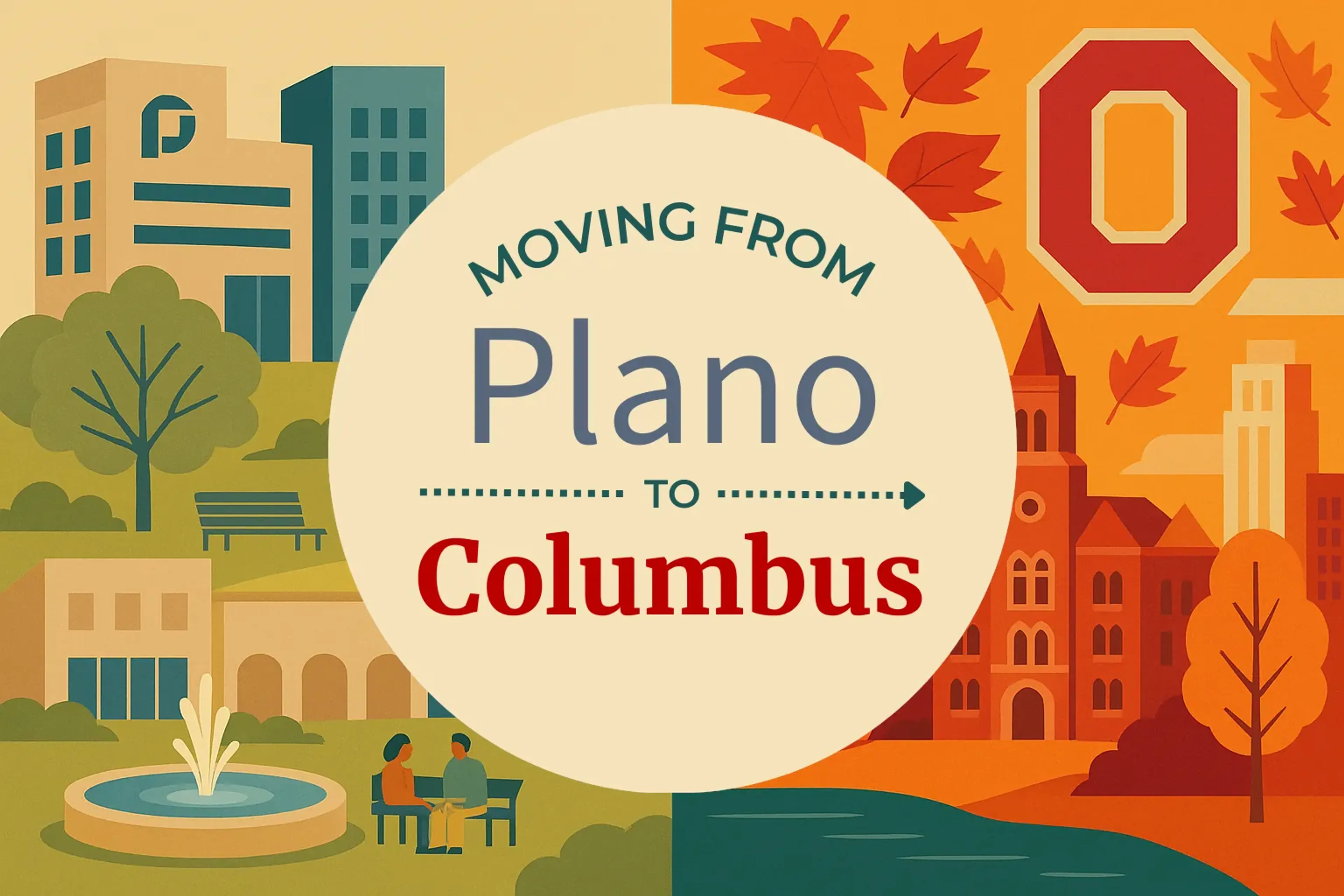Side-by-side comparison of Plano to Columbus moving companies