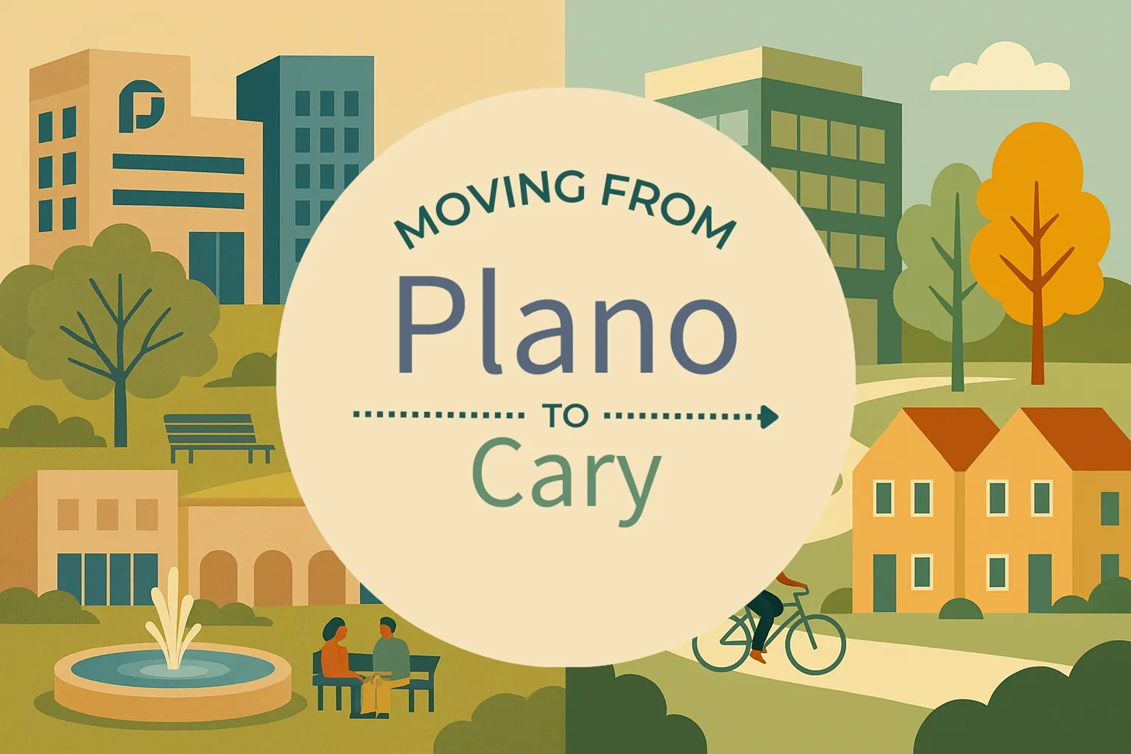 Side-by-side comparison of Plano to Cary moving companies