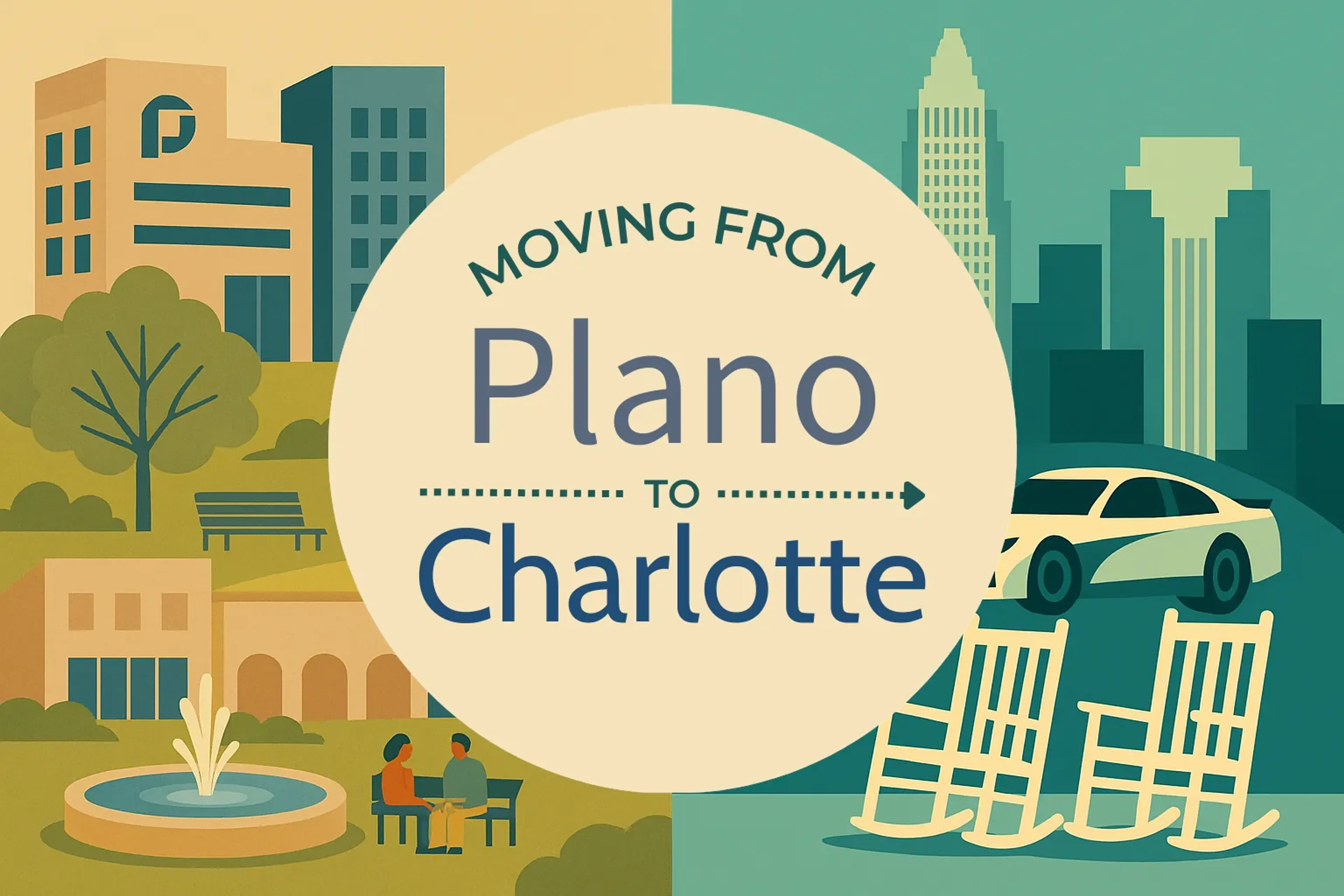 Side-by-side comparison of Plano to Charlotte moving companies