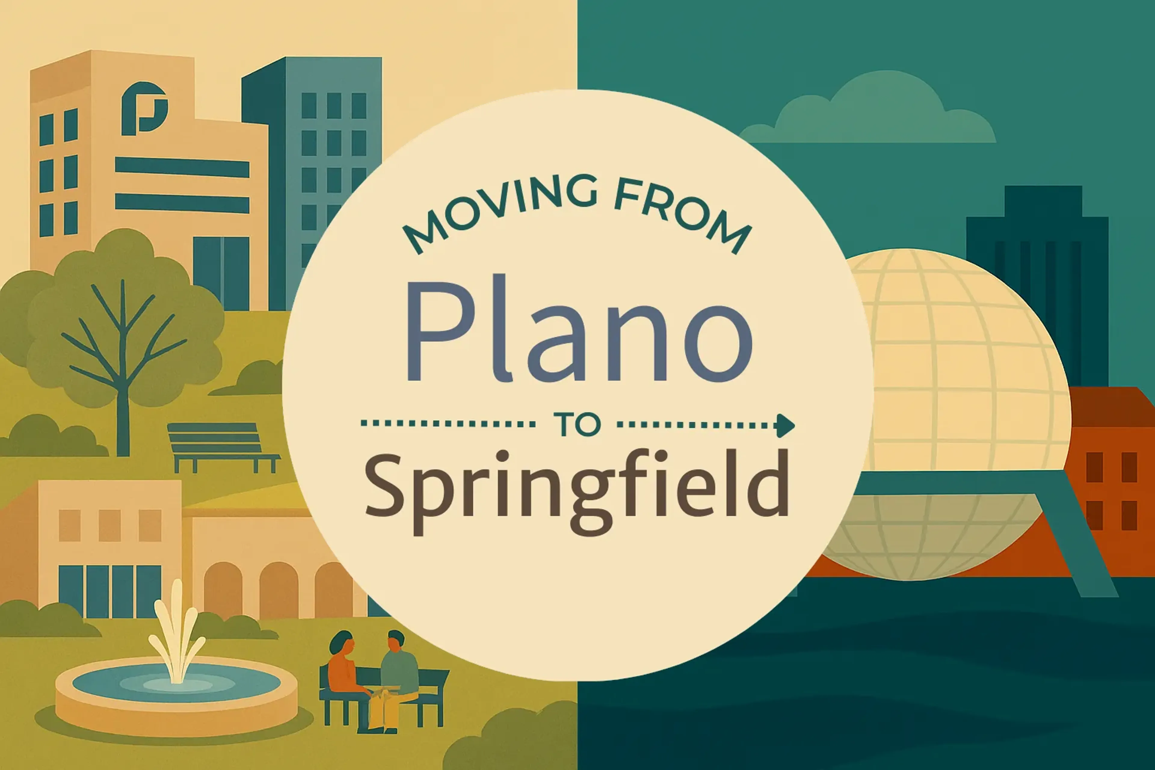 Side-by-side comparison of Plano to Springfield moving companies