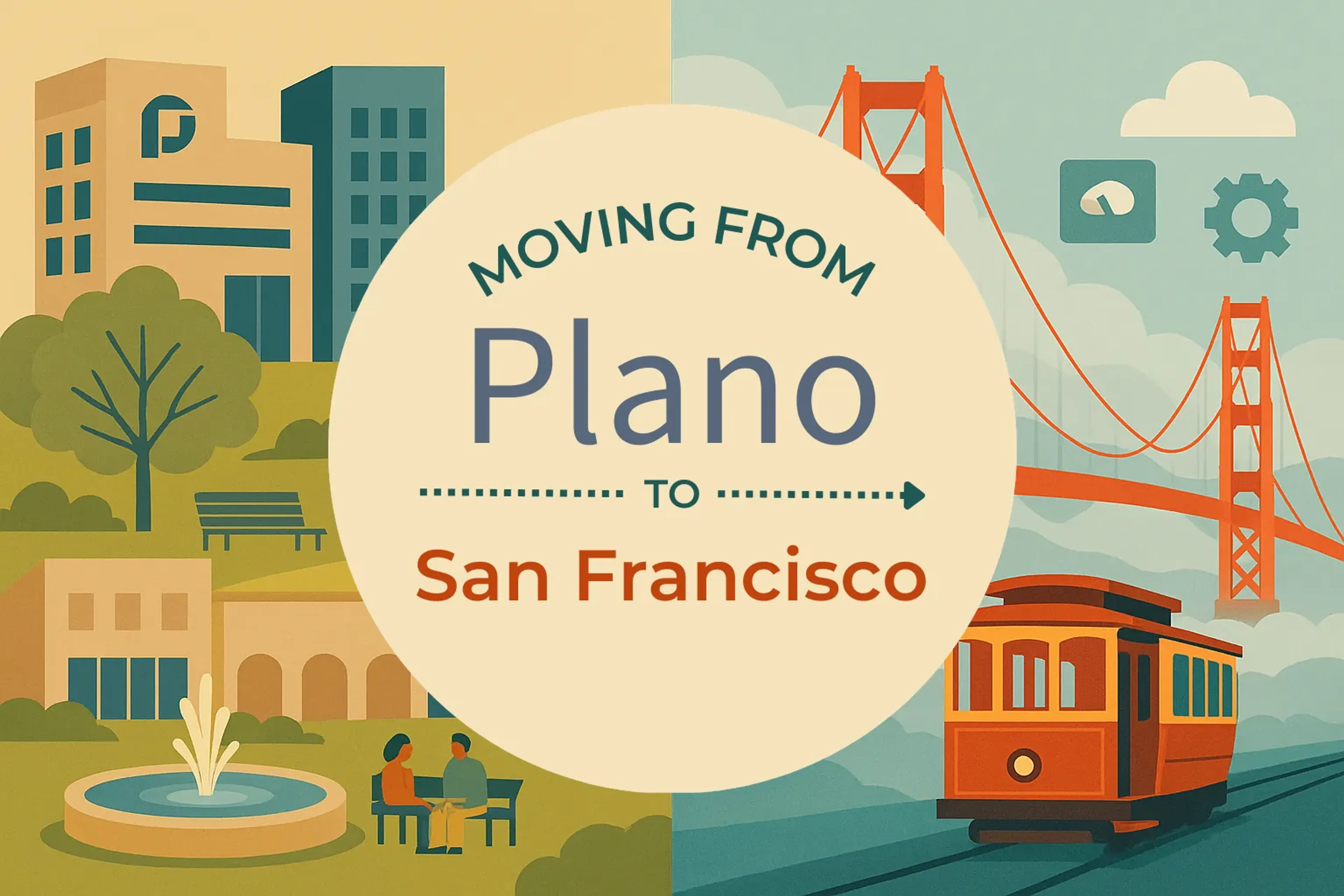 Side-by-side comparison of Plano to San Francisco moving companies