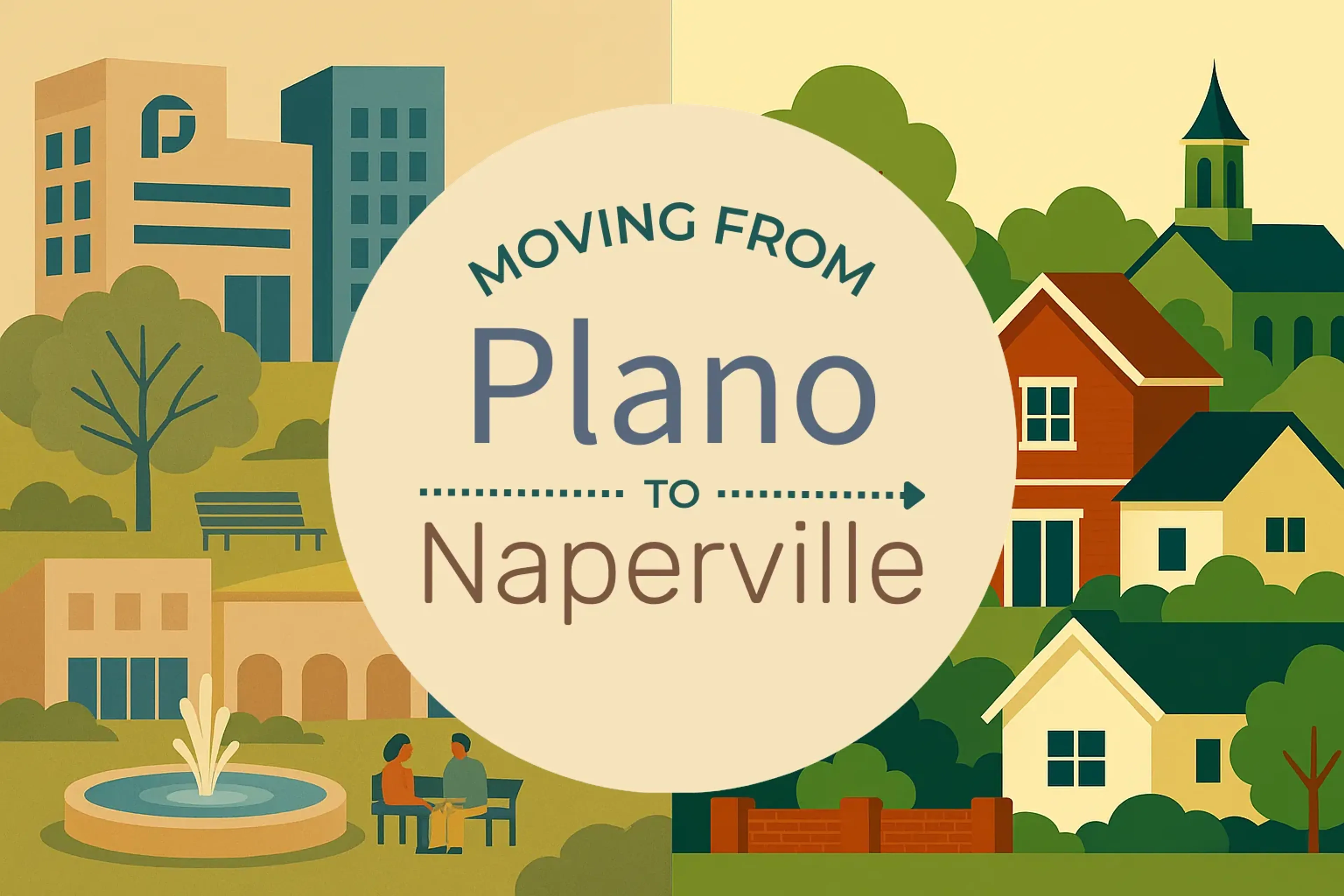 Side-by-side comparison of Plano to Naperville moving companies