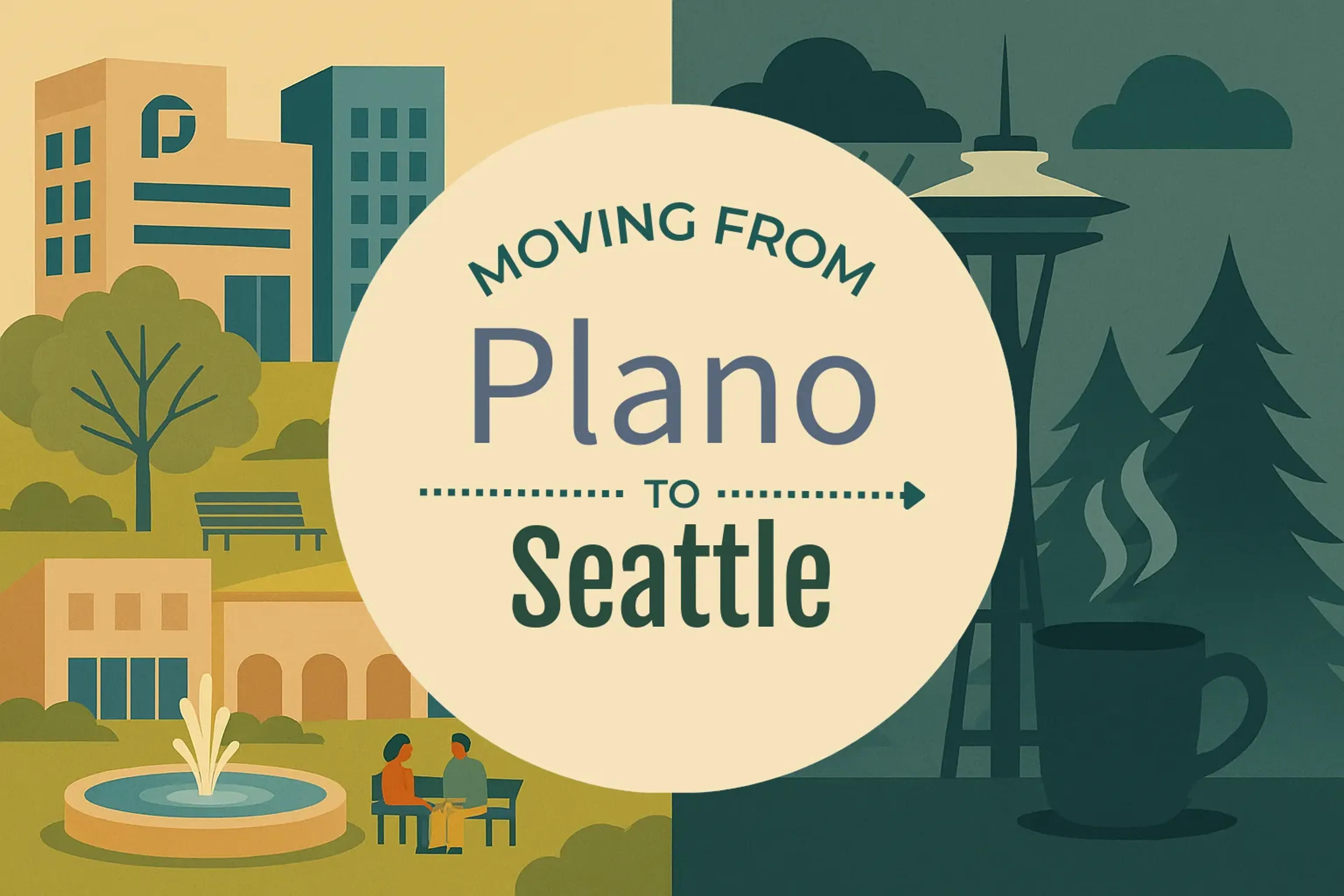 Side-by-side comparison of Plano to Seattle moving companies