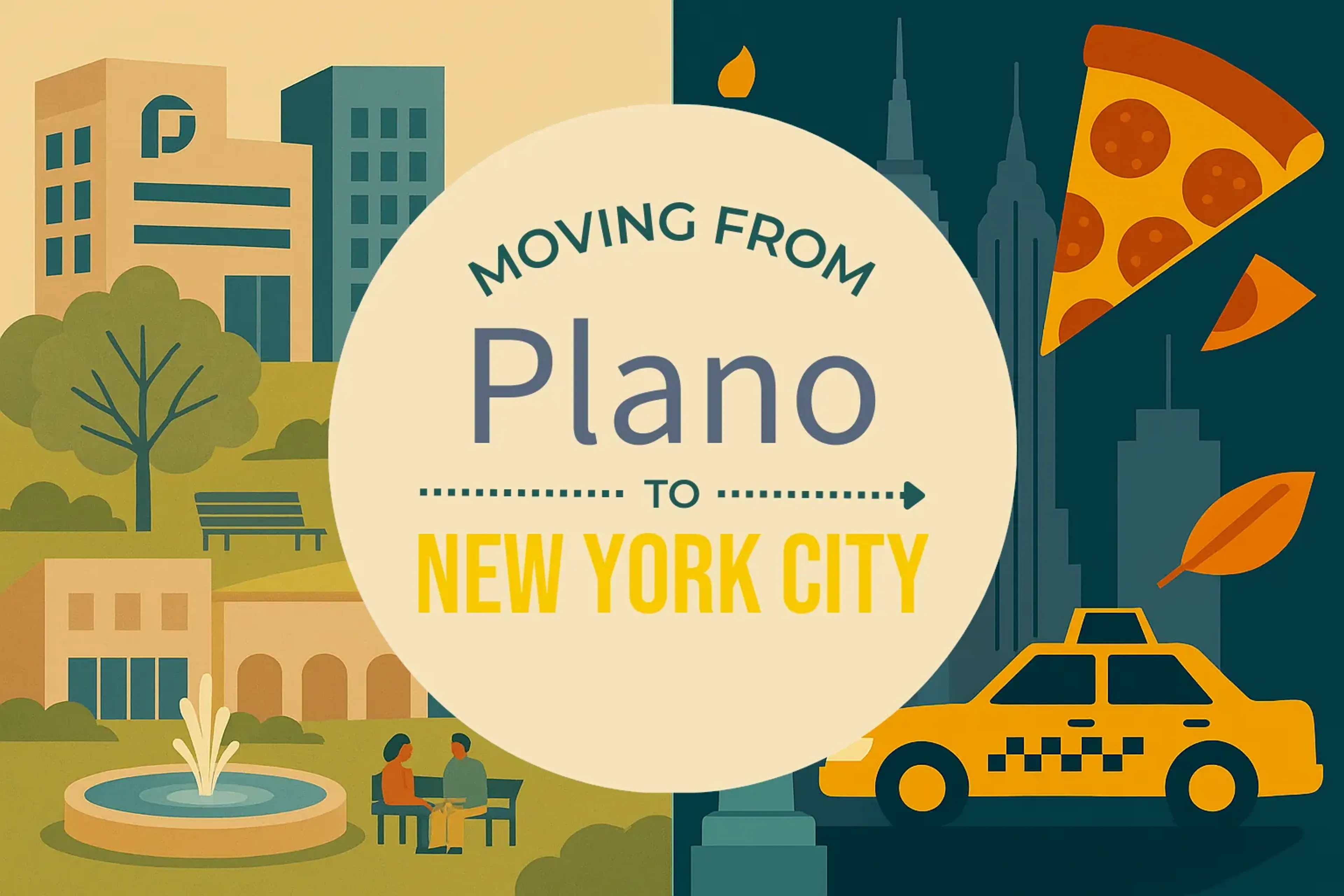 Side-by-side comparison of Plano to New York City moving companies