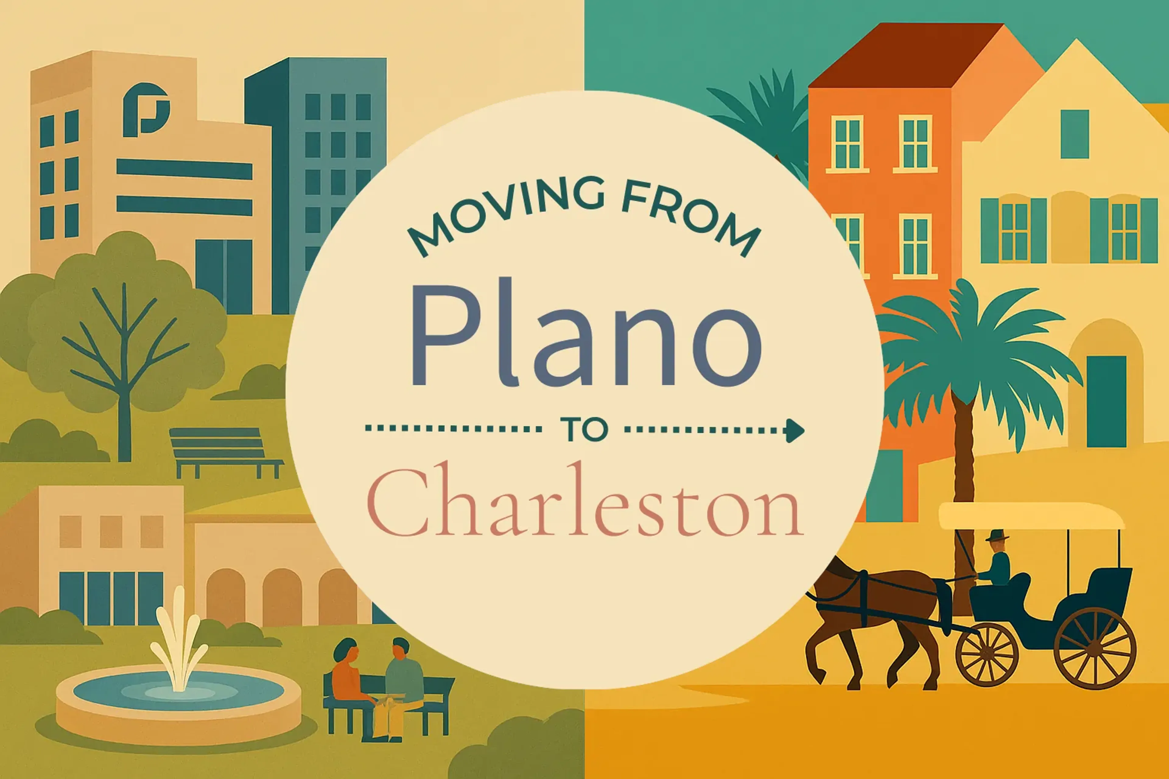 Side-by-side comparison of Plano to Charleston moving companies