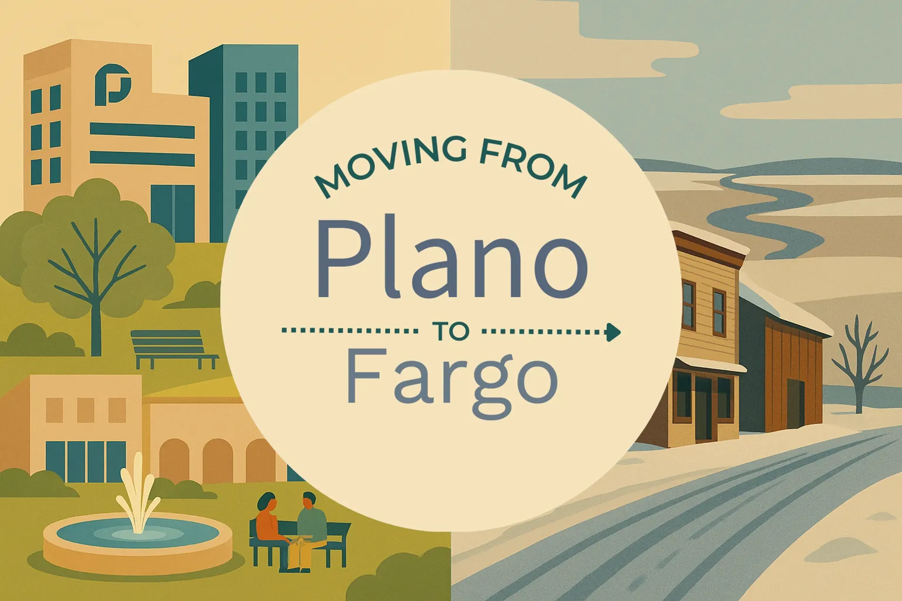 Side-by-side comparison of Plano to Fargo moving companies