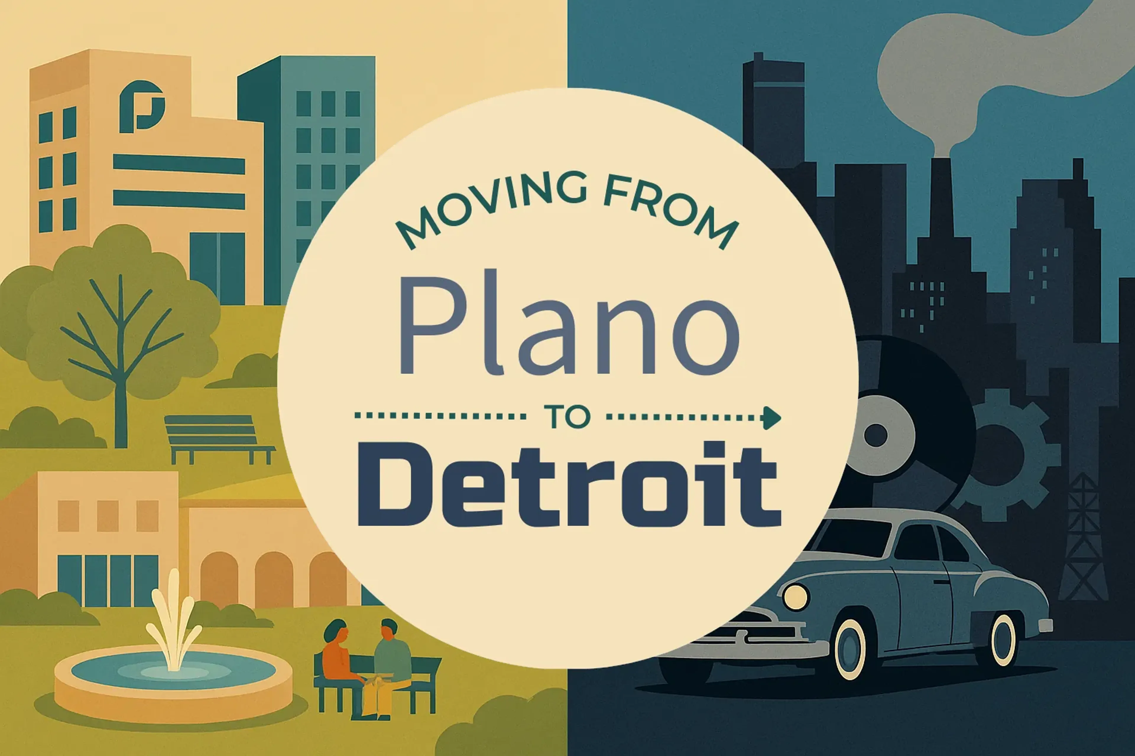 Side-by-side comparison of Plano to Detroit moving companies