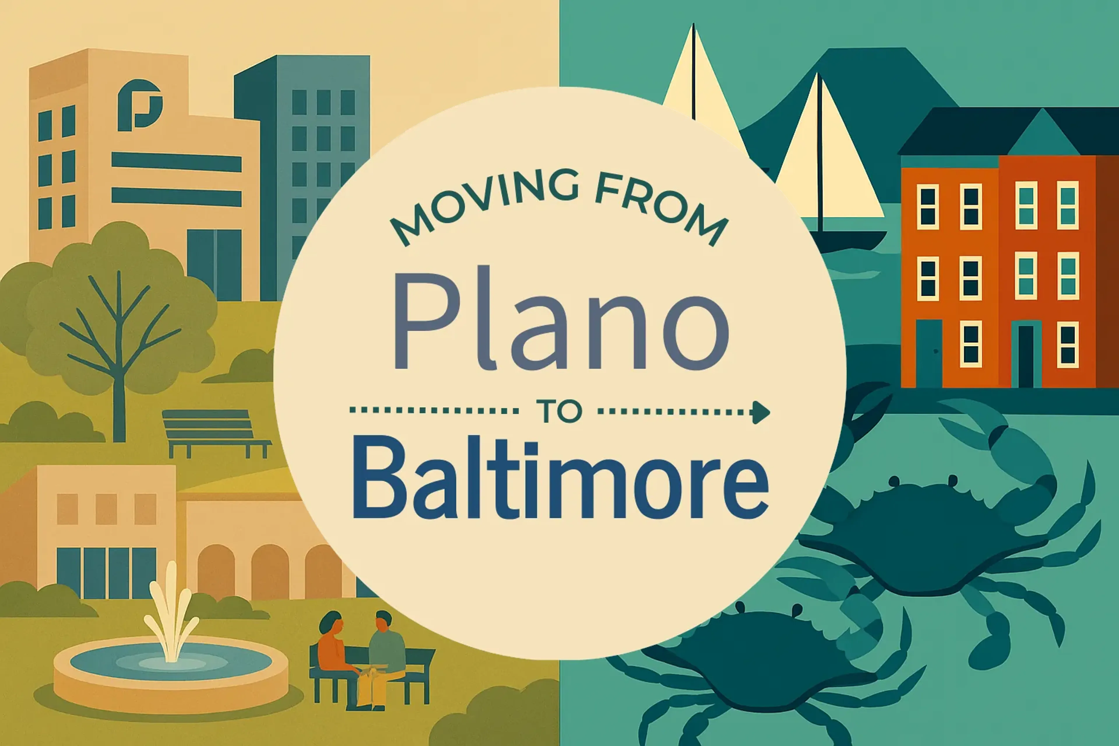 Side-by-side comparison of Plano to Baltimore moving companies
