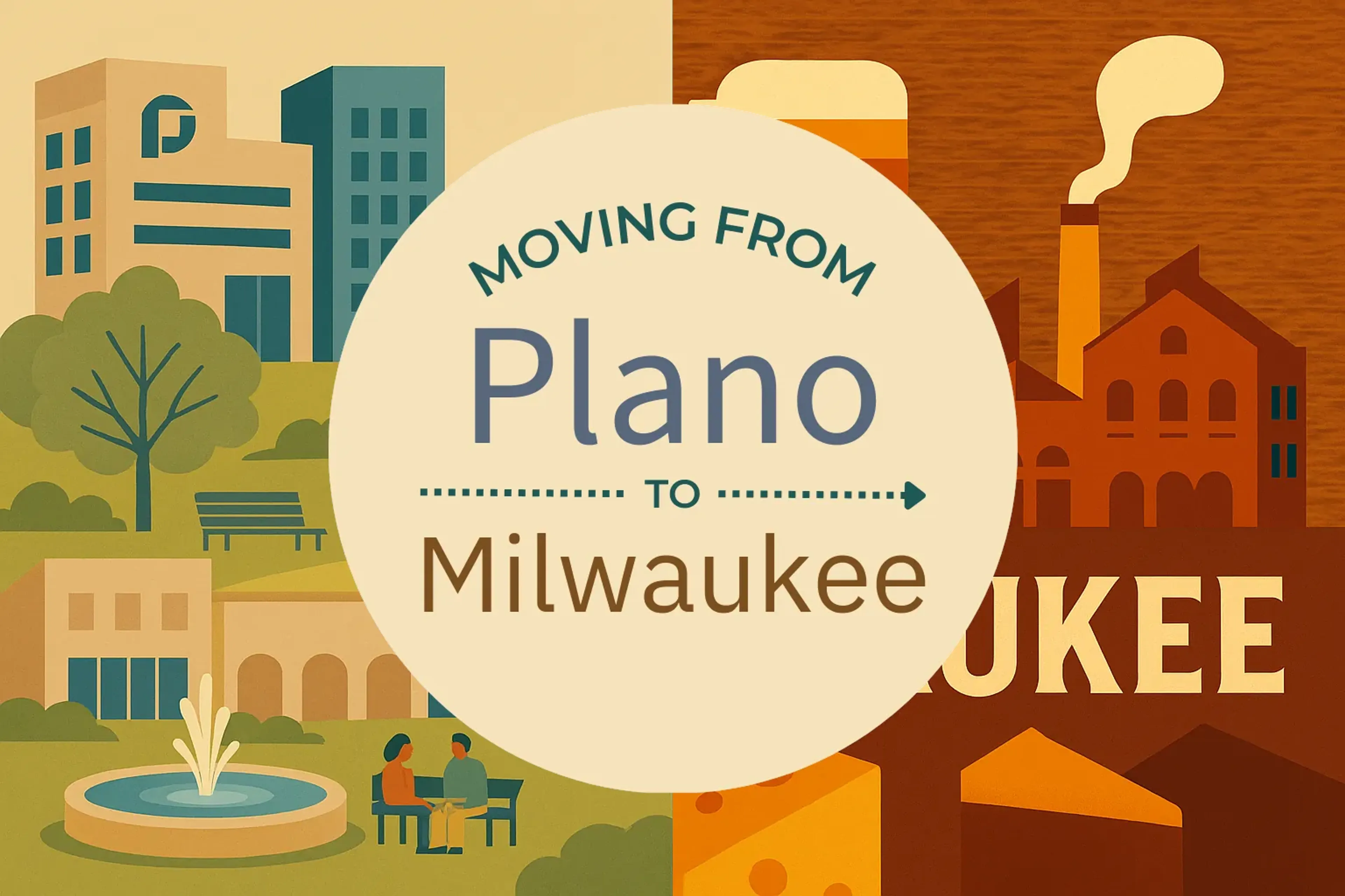 Side-by-side comparison of Plano to Milwaukee moving companies