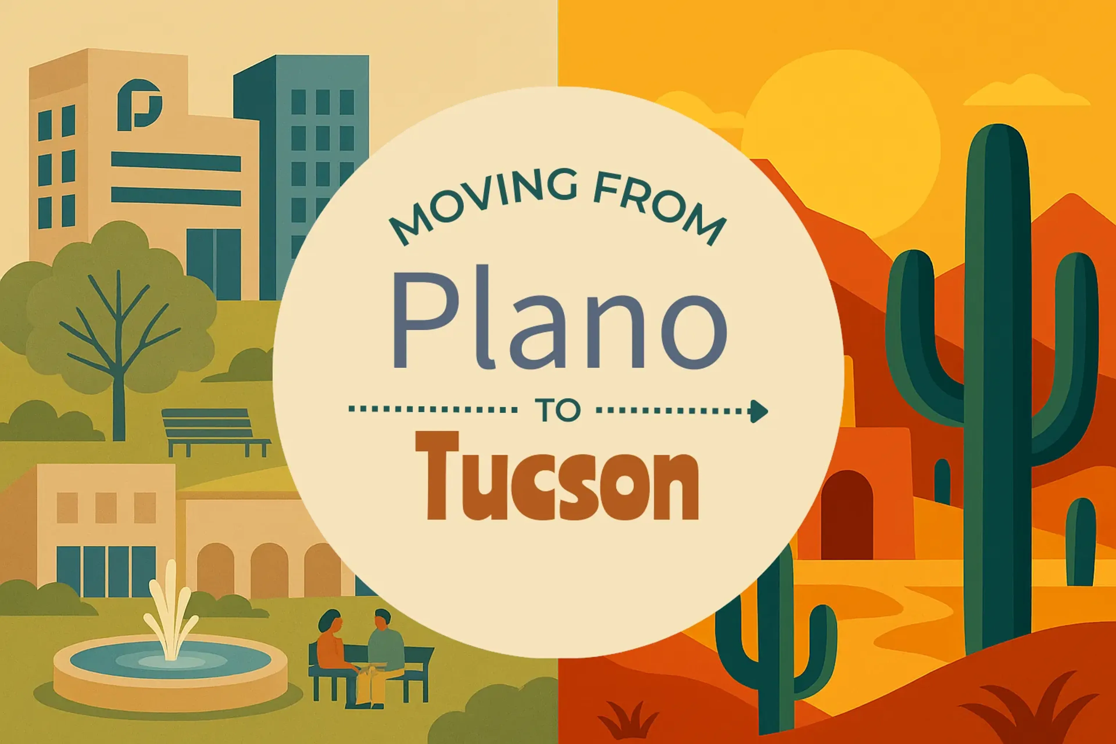 Side-by-side comparison of Plano to Tucson moving companies