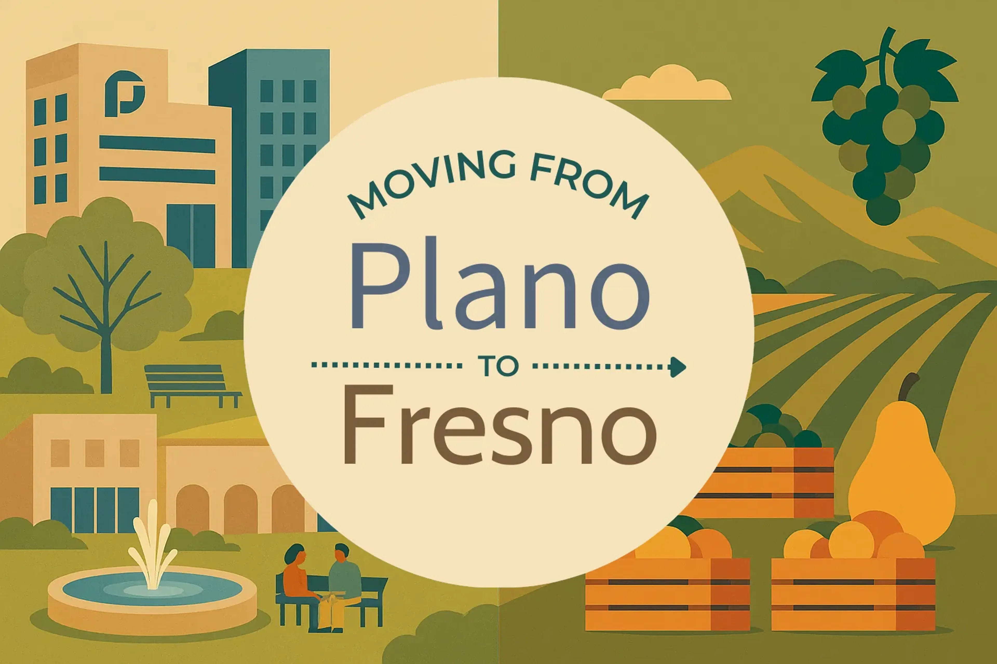 Side-by-side comparison of Plano to Fresno moving companies