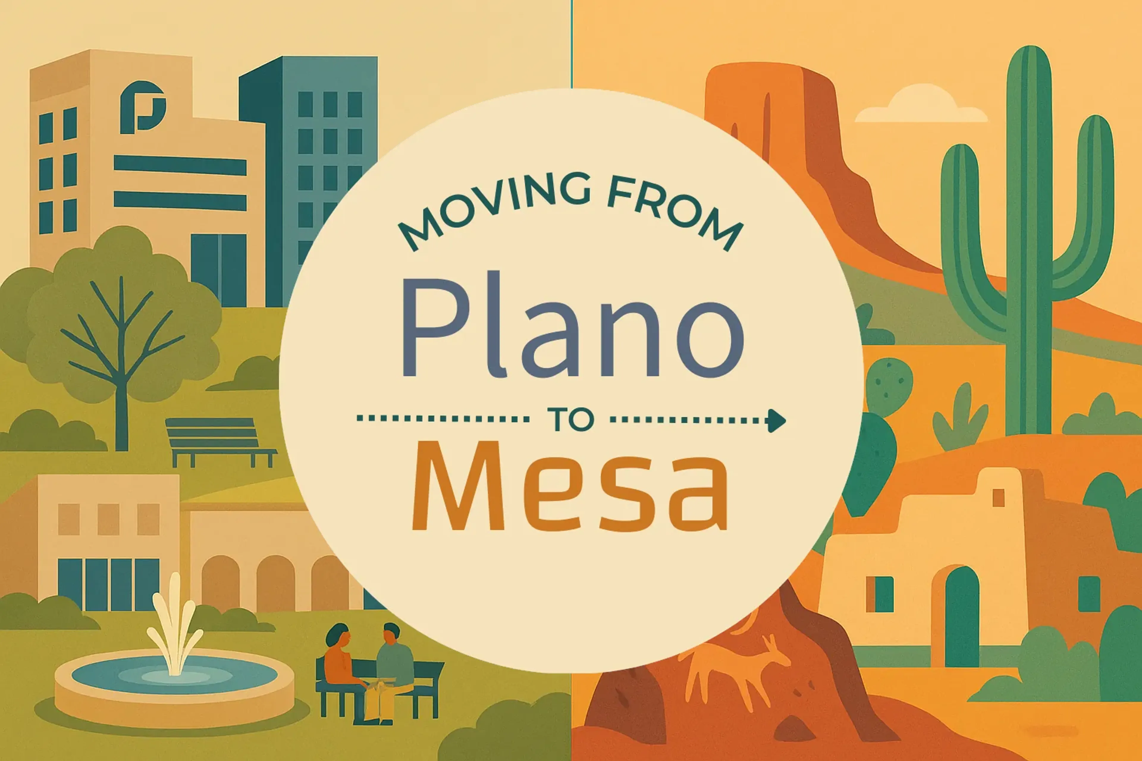 Side-by-side comparison of Plano to Mesa moving companies
