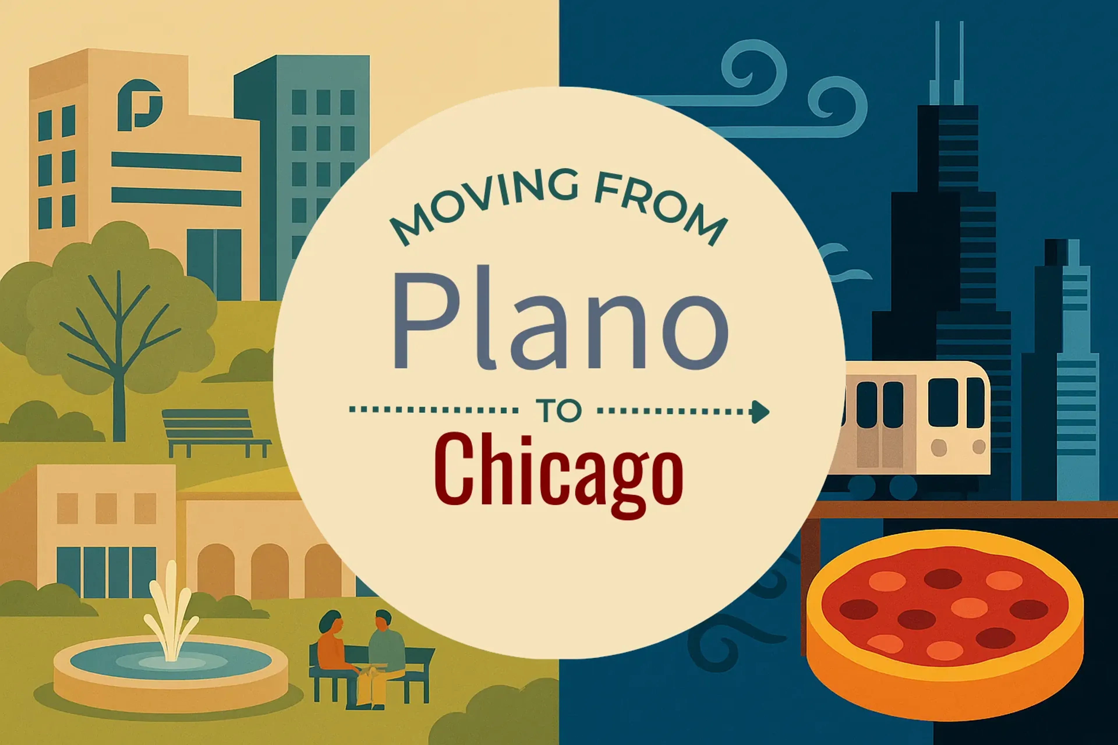 Side-by-side comparison of Plano to Chicago moving companies