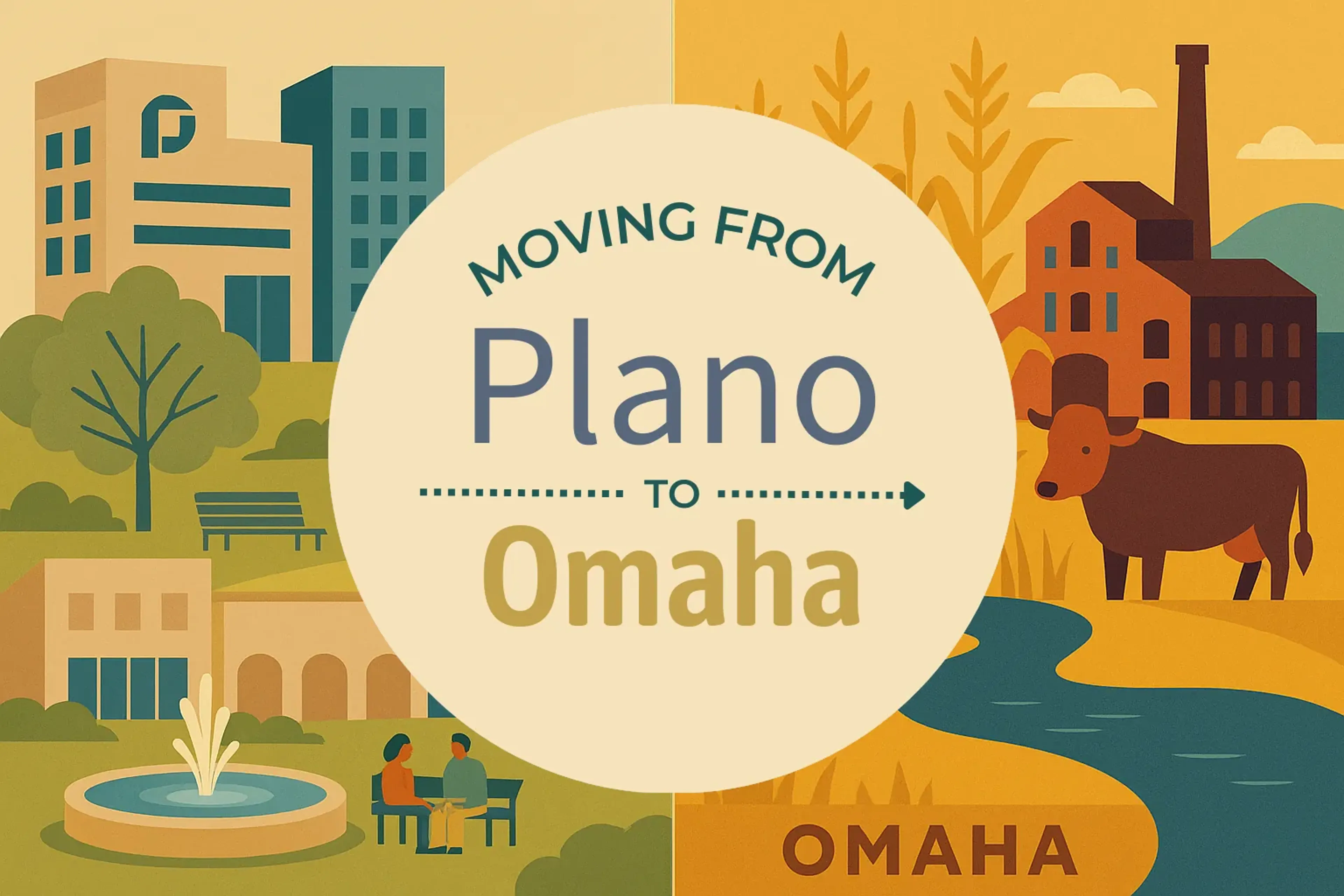 Side-by-side comparison of Plano to Omaha moving companies