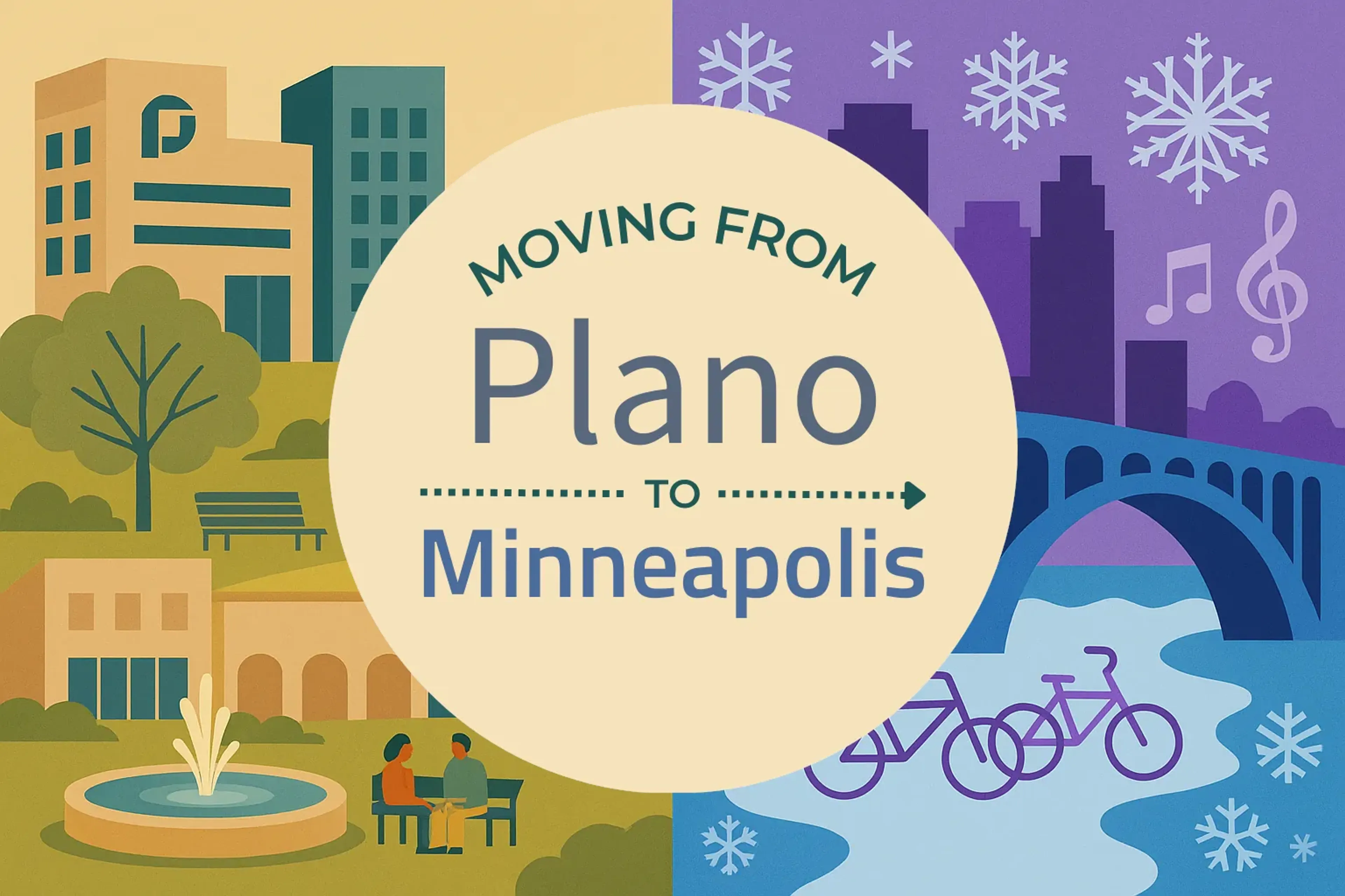 Side-by-side comparison of Plano to Minneapolis moving companies
